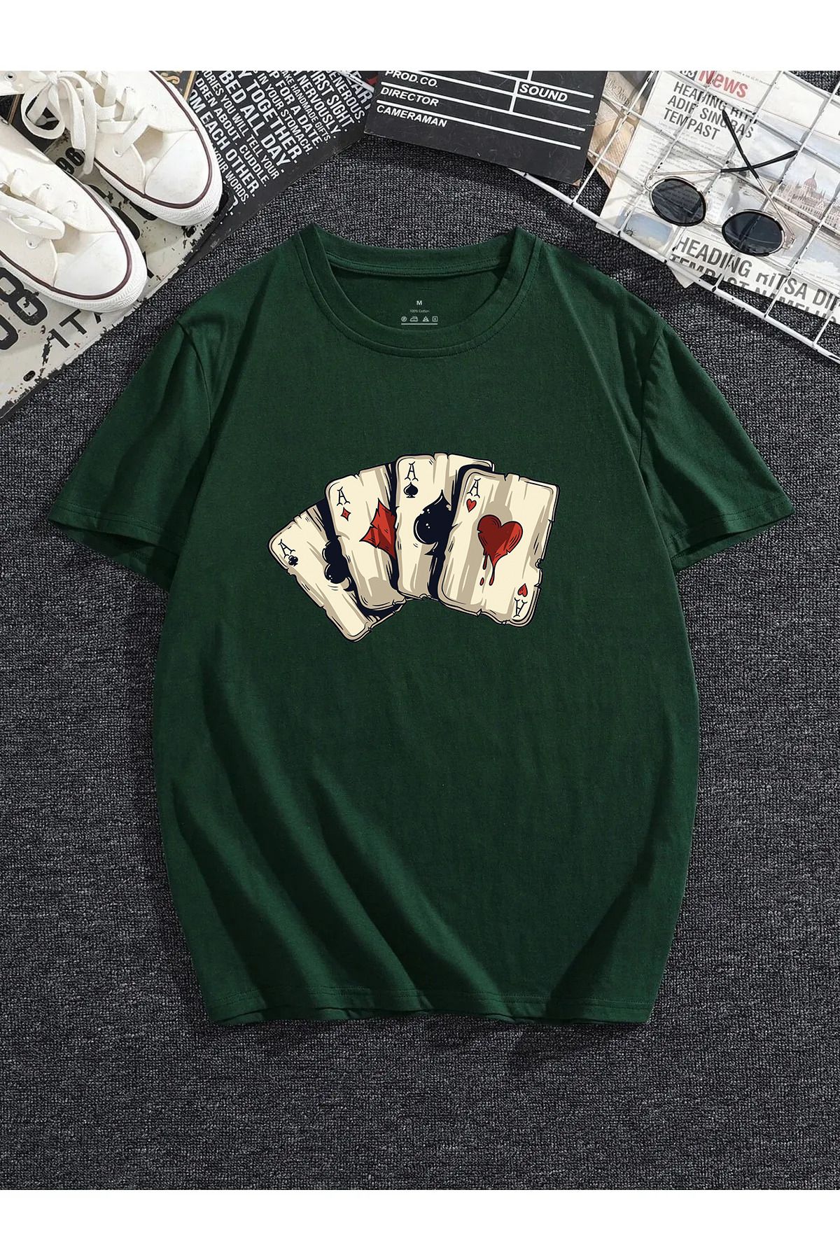 Pisa Art İskambil Kartları Logolu T-shirt