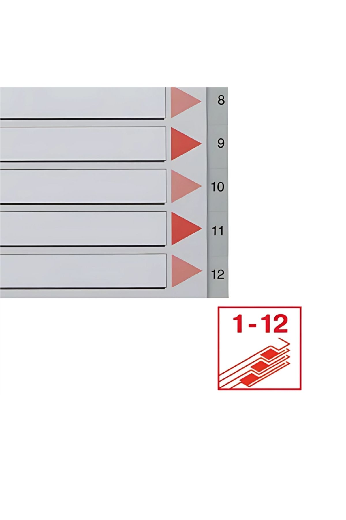 Esselte-A4 Separator,1-12 Figures,115 Micron Pp,For Regular Archiving 2