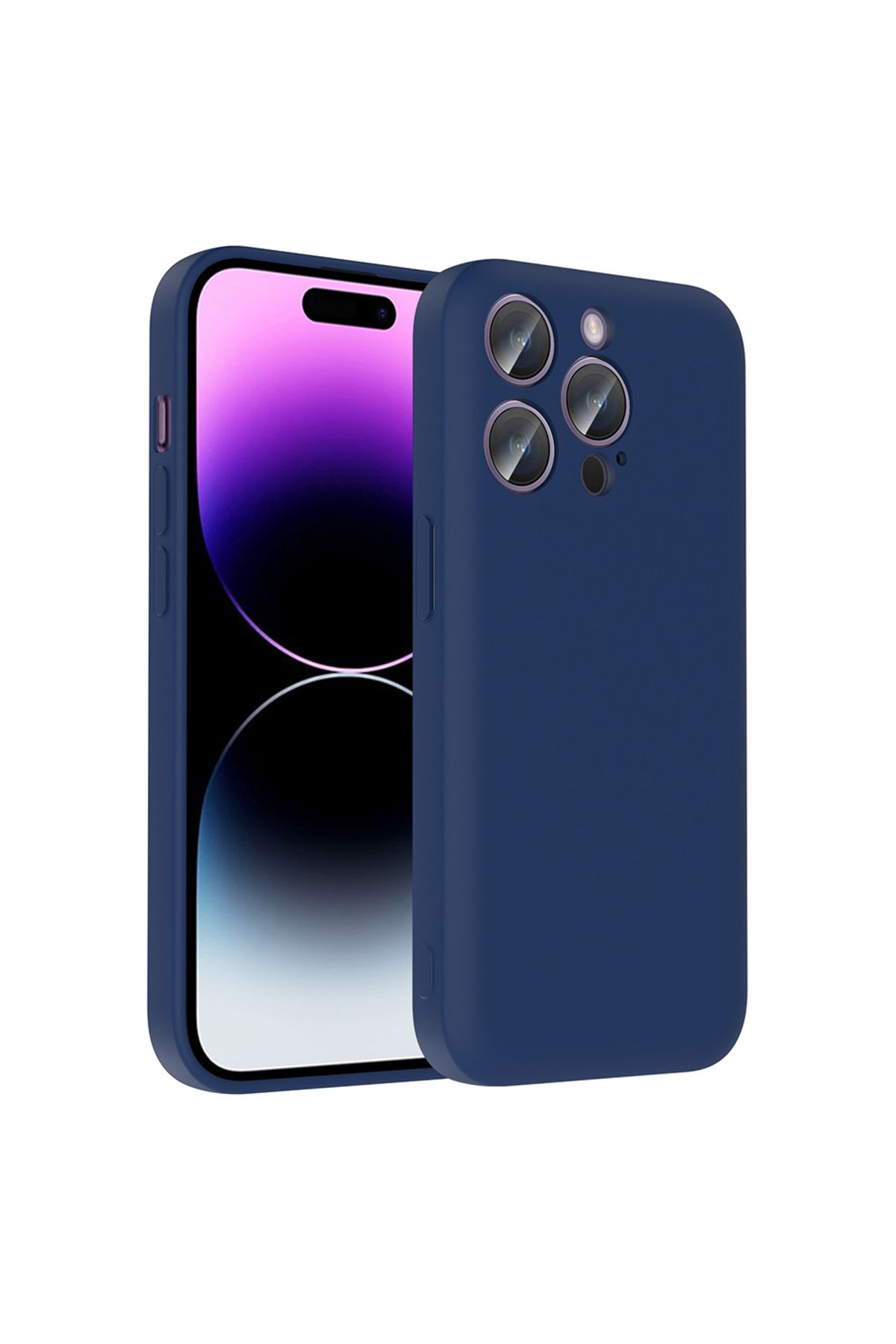 Başkenttekno iPhone 14 Pro Kılıf Kamera Korumalı Kartlık Hazneli Vitra Kapak