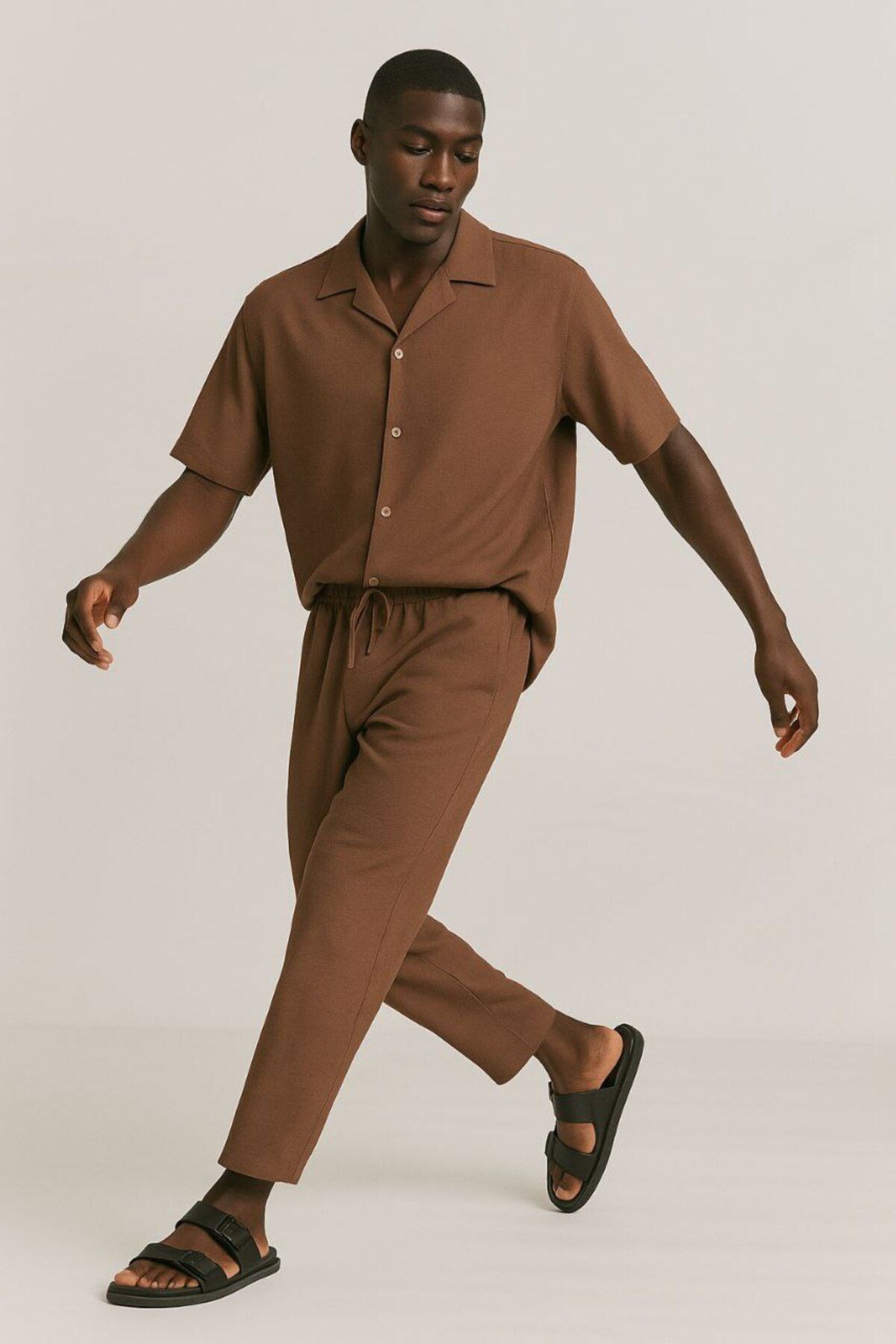 Twobucks Keten Gömlek Pantalon Takım