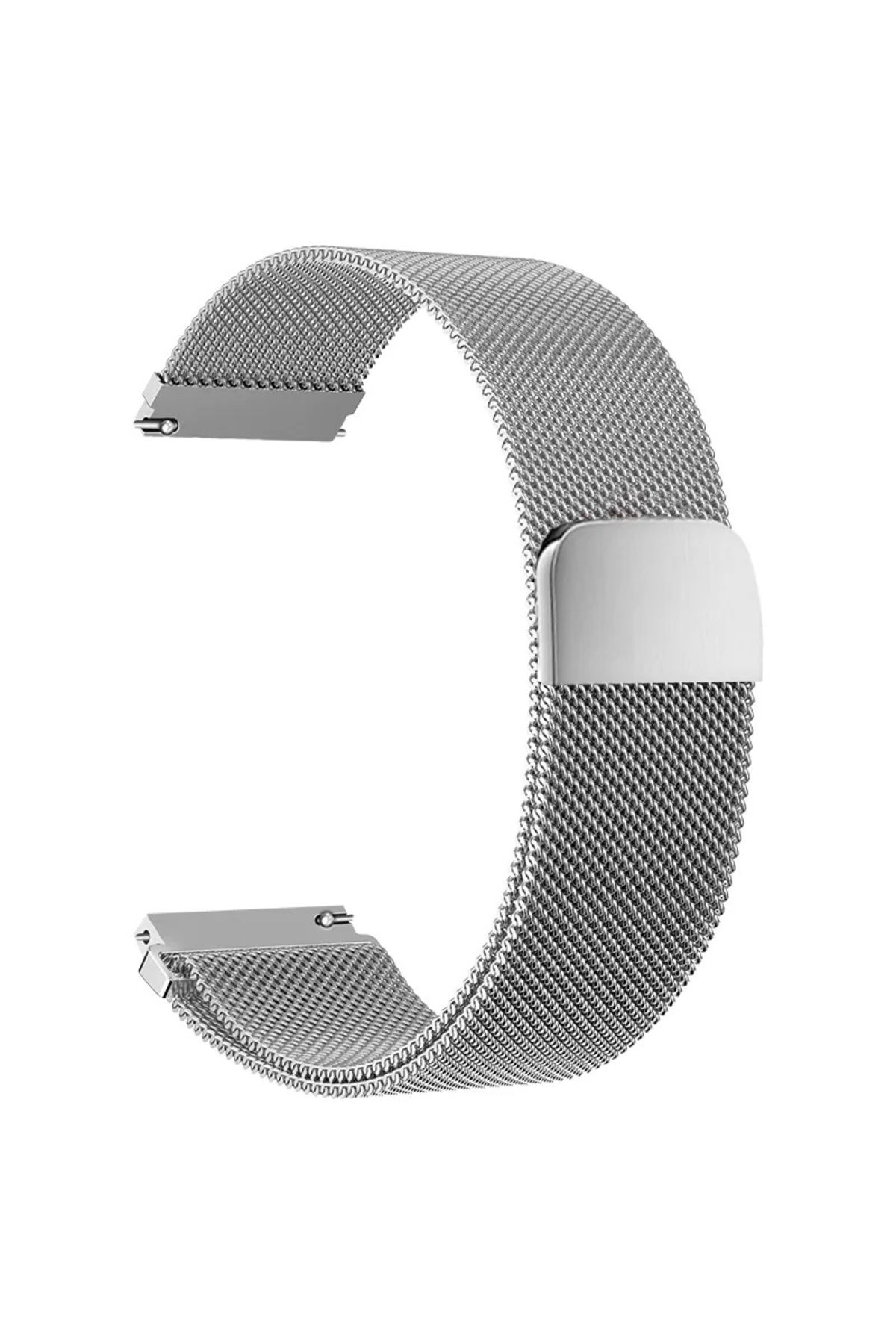 Dmay Haylou Rs4 / Haylou Rs4 Plus Uyumlu Hasır Metal Kordon 20MM