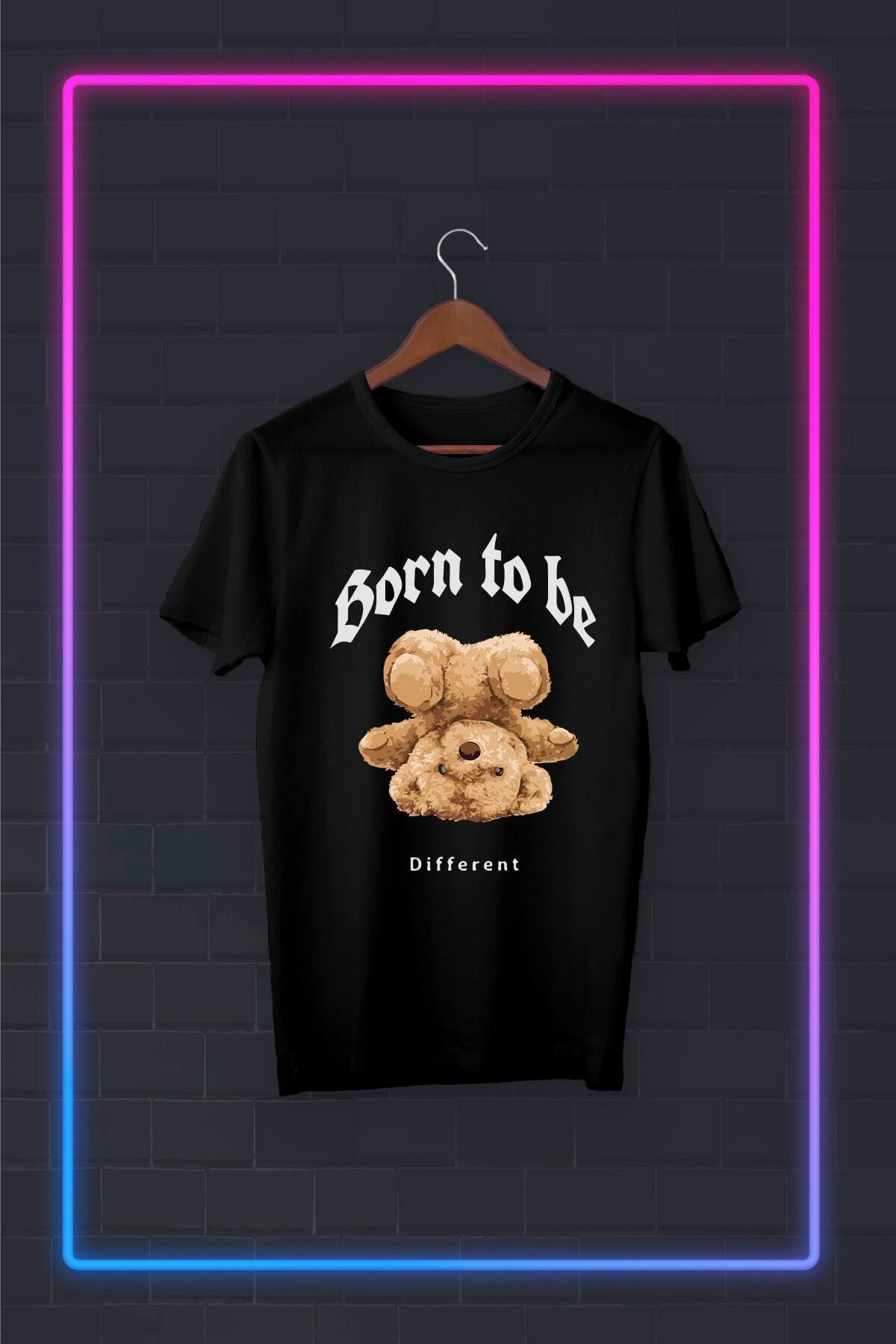 Pisa Art Siyah -tedi-born To Be- Vip Tasarım Tshirt