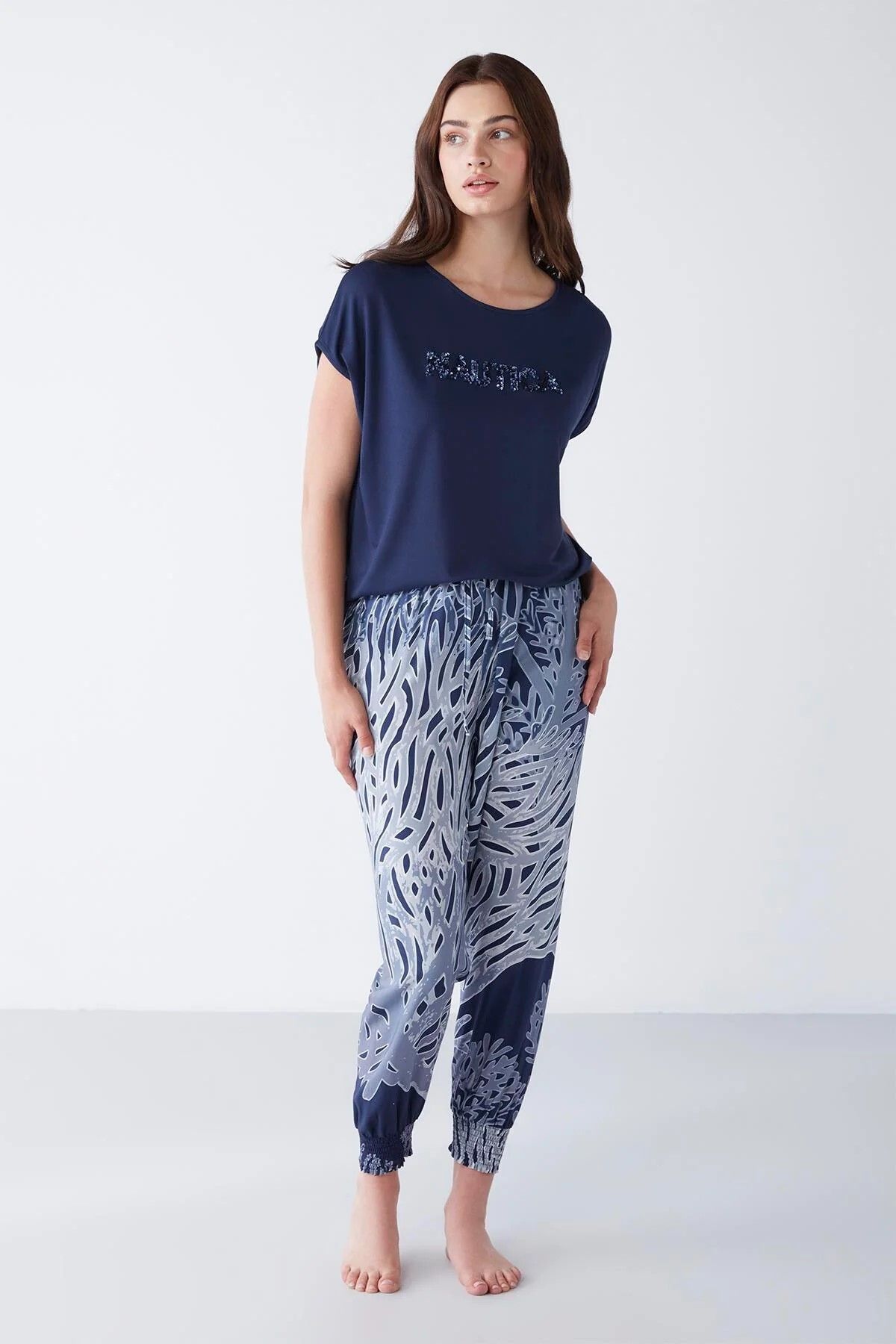 DREAM FASHION Comfortlux Lacivert Pijama Takım