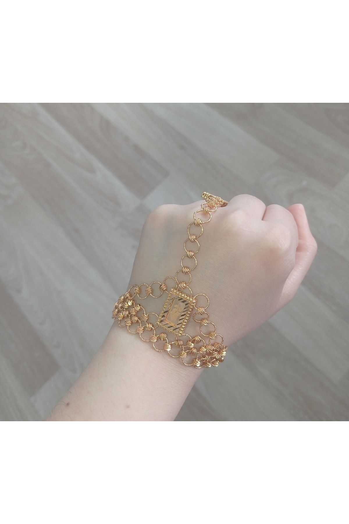 FASHİON JEWELRY ALTIN RENKLİ ELDİVEN ŞAHMERAN