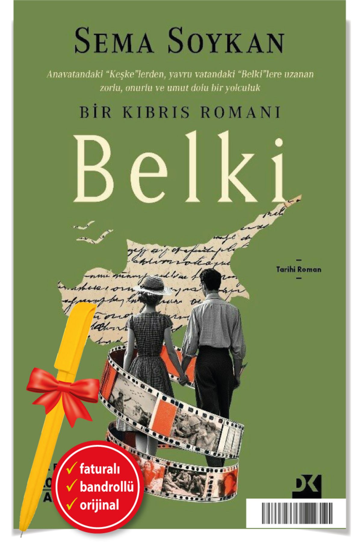 Doğan Kitap Alfa Kalem+ Belki Bir Kıbrıs Romanı (Sema Soykan) Tarihi Roman YENİ Doğan Kitap