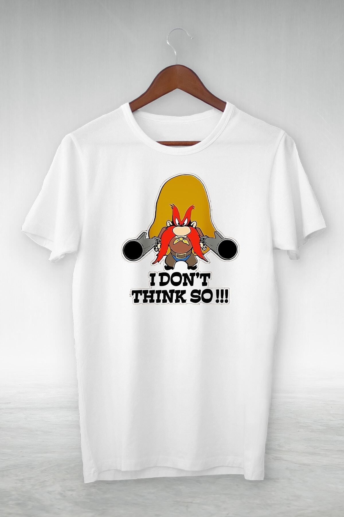 Pisa Art Beyaz -ı Dont Think-ıllustrasyon Çizim -vtshirt