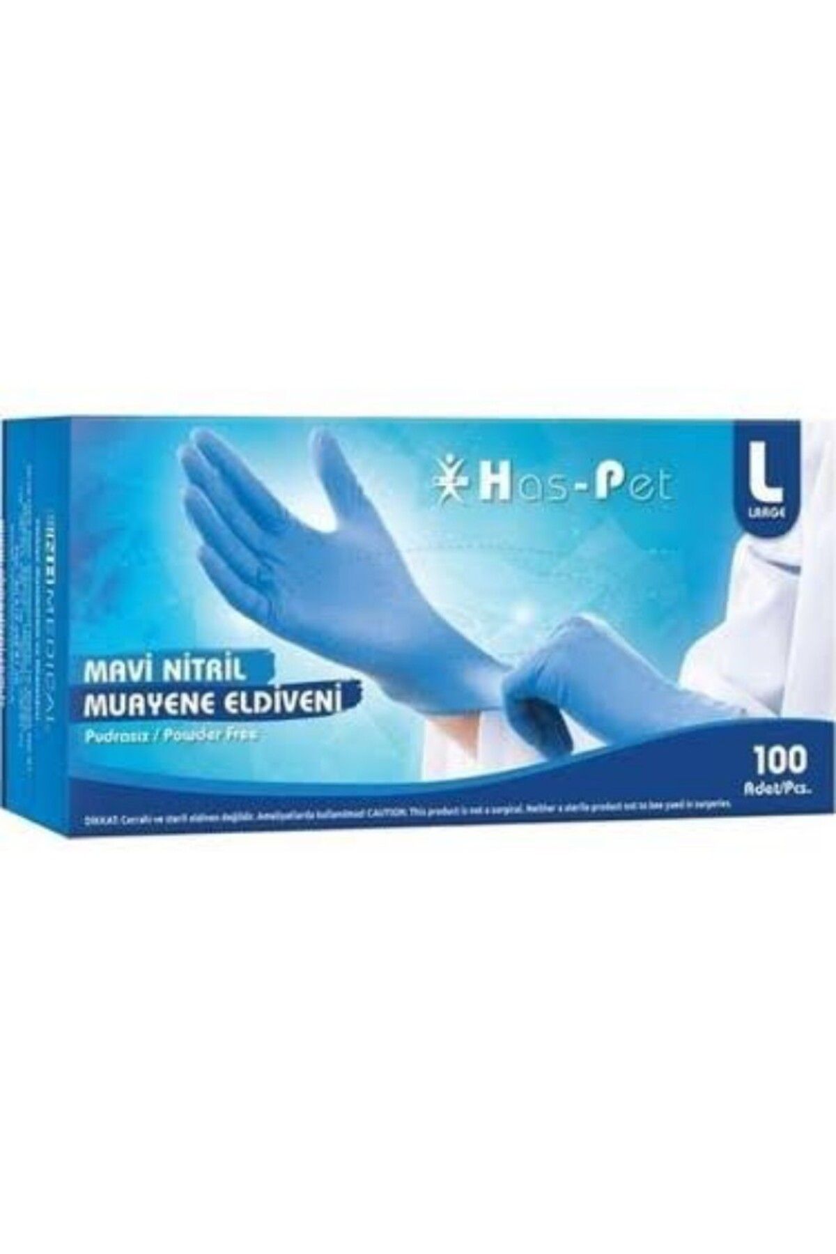 Ta-Fu Global HASPET MAVİ S BEDEN PUDRASIZ ELDİVEN (100ADET)