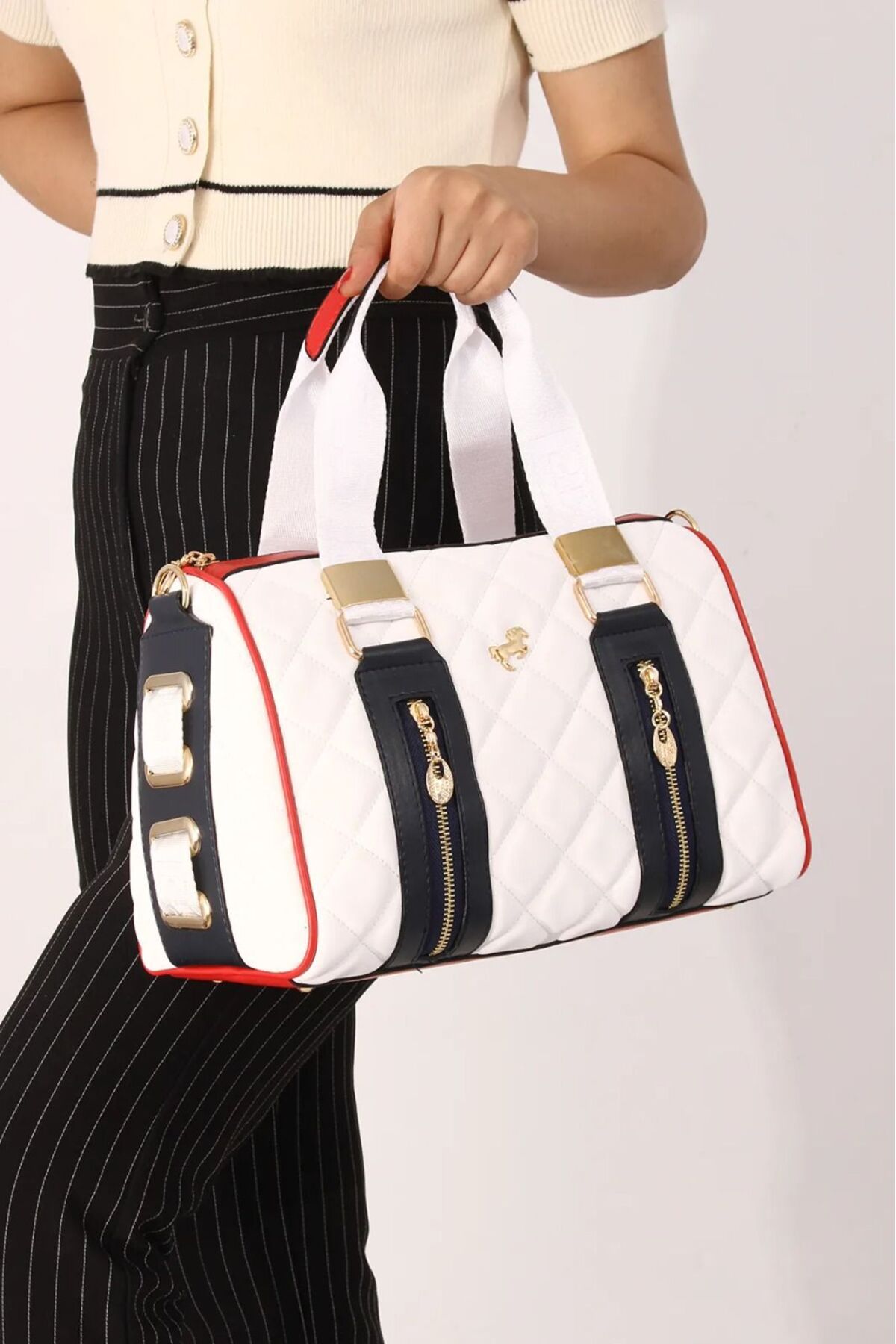 ST Bags Mıamı Polo Kadın Yeni Sezon Şık Tasarım El Ve Omuz Çantası