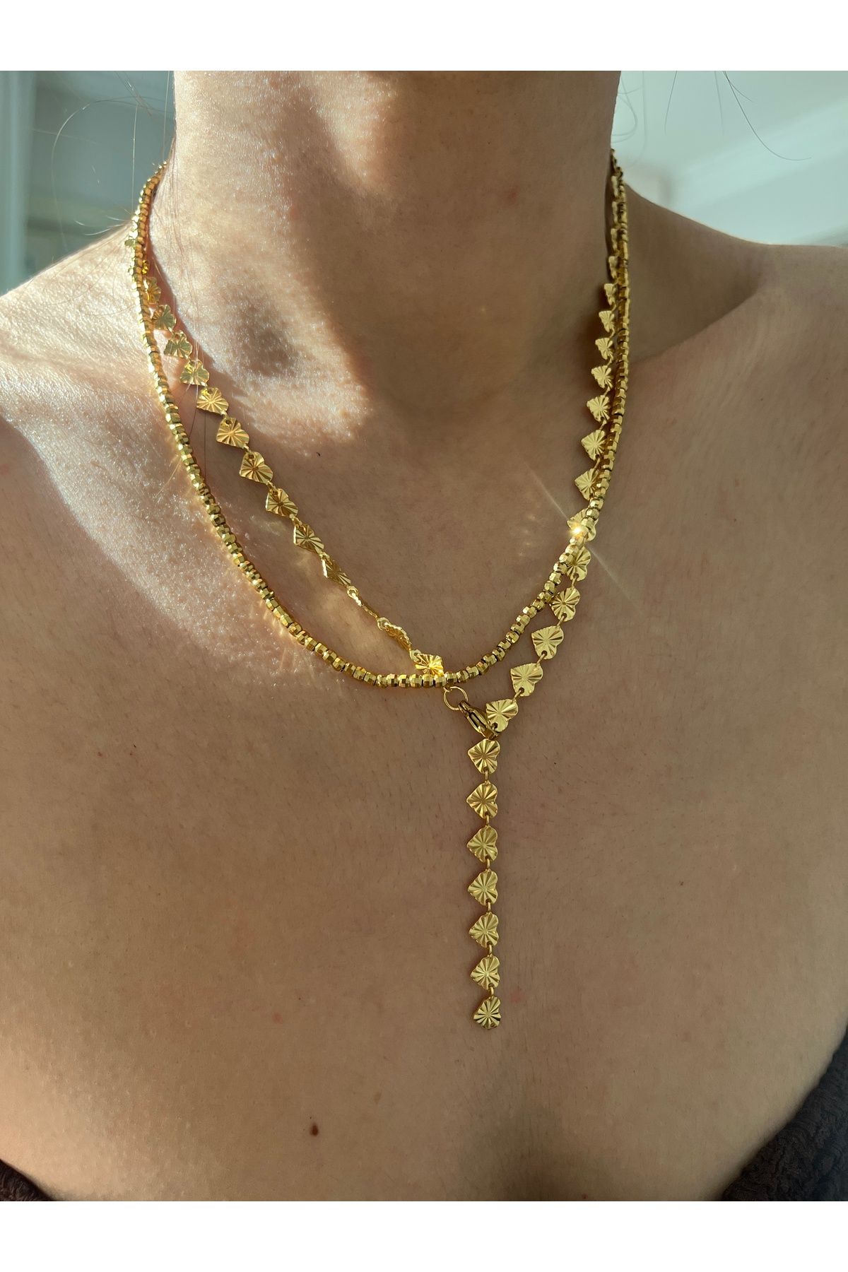 Hoop jewelery çelik dorika kolye
