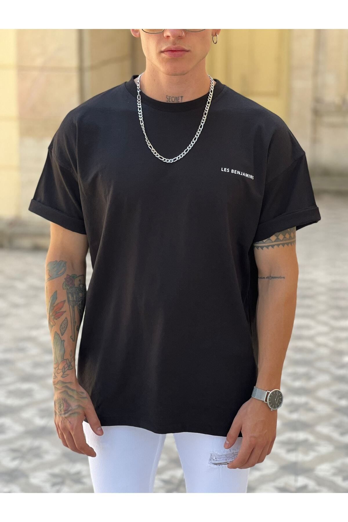 Pisa Art Oversize Unisex L-b Baskılı T-shirt %100 Pamuk