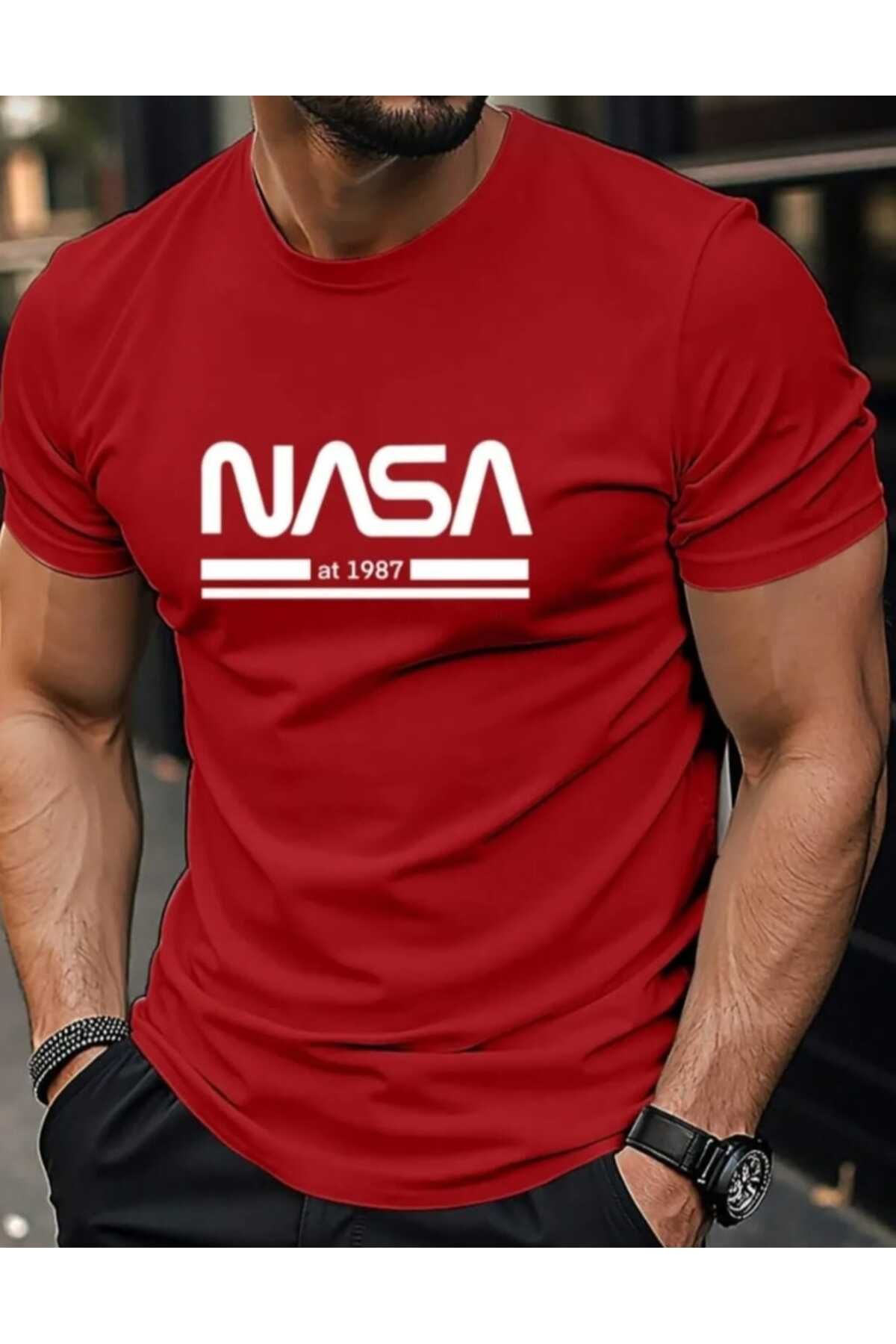 FULL TOLERANCE Ceyasmoda Özel Tasarım Nasa Baskılı Overisze Unisex Model Tişört