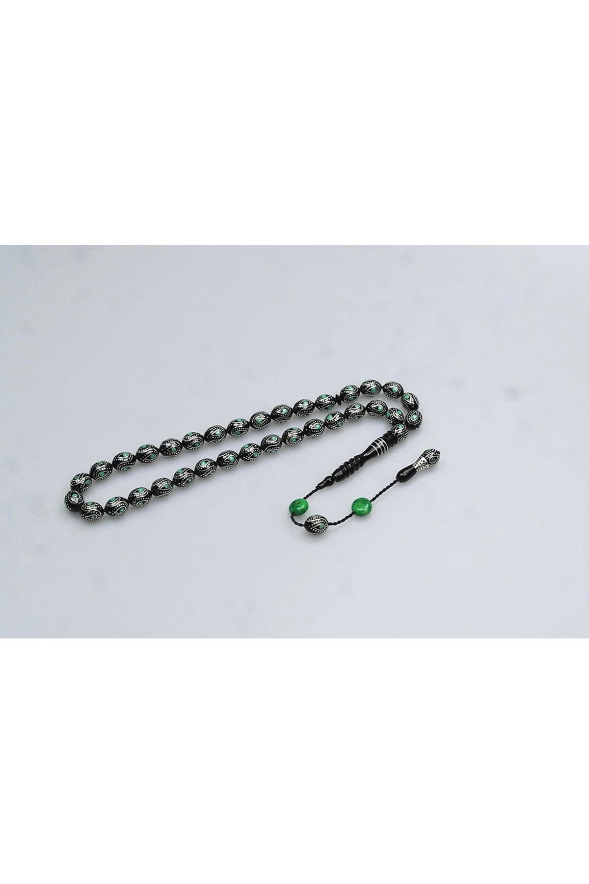 OurStyles Oltu Taşı Yesil Damla İçi Damla Tespih