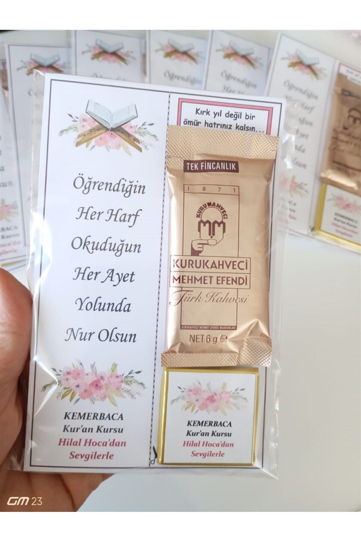 hediyeanı FARKLI AVM Kur'an Kursu Mezuniyet Kitap Ayracı Kahve Ve Çikolata Mezuniyet Hatırası (25 ADET)