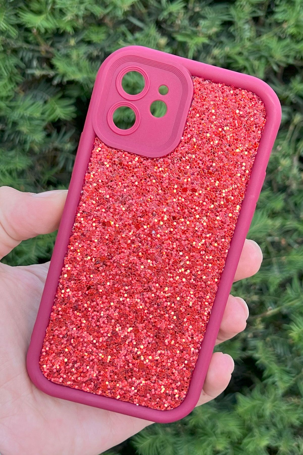 CEPSTOK iPhone 12 Kılıf Taşlı Işıltılı Darbe Önleyici Silikon Kapak