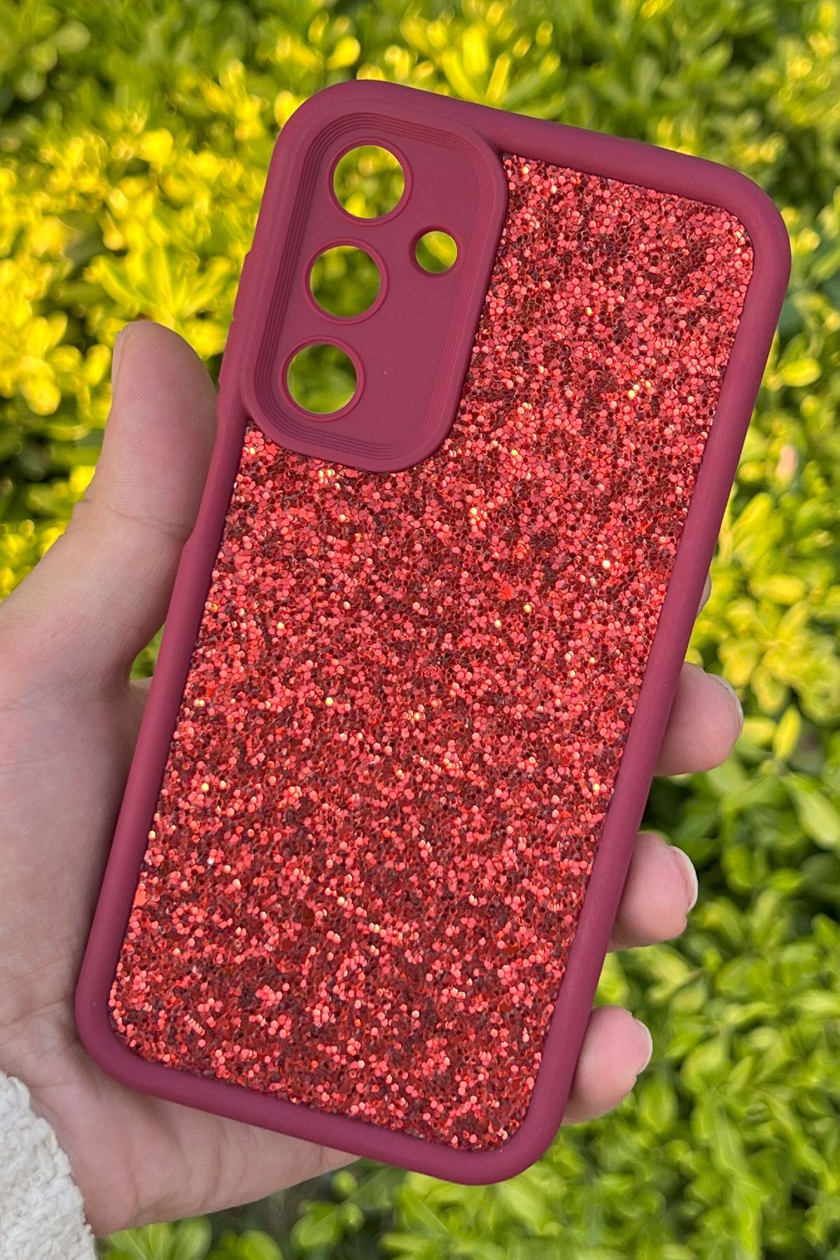 CEPSTOK Samsung Galaxy A15 Kılıf Taşlı Işıltılı Darbe Önleyici Silikon Kapak