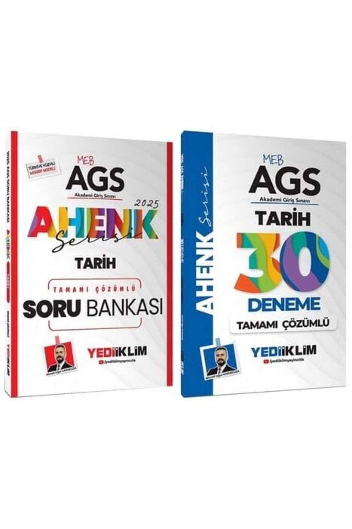 Garantör Akademi Yediiklim 2025 Baskı AGS Tarih Soru Bankası+30 Deneme 2 li Set Ahenk Serisi
