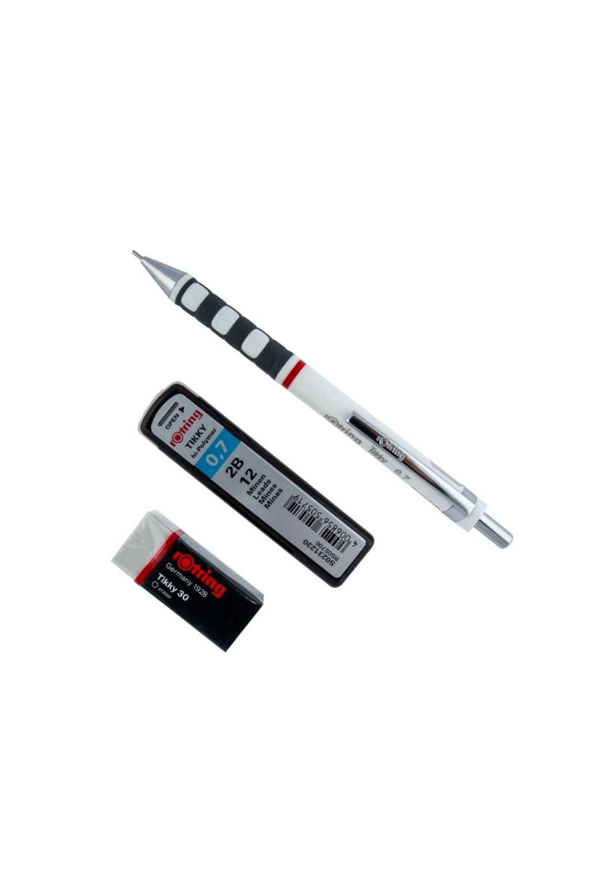 Rotring-Tikky Versatil School Set, 0.7 Mm, White, with Eraser and Nib Gift 2