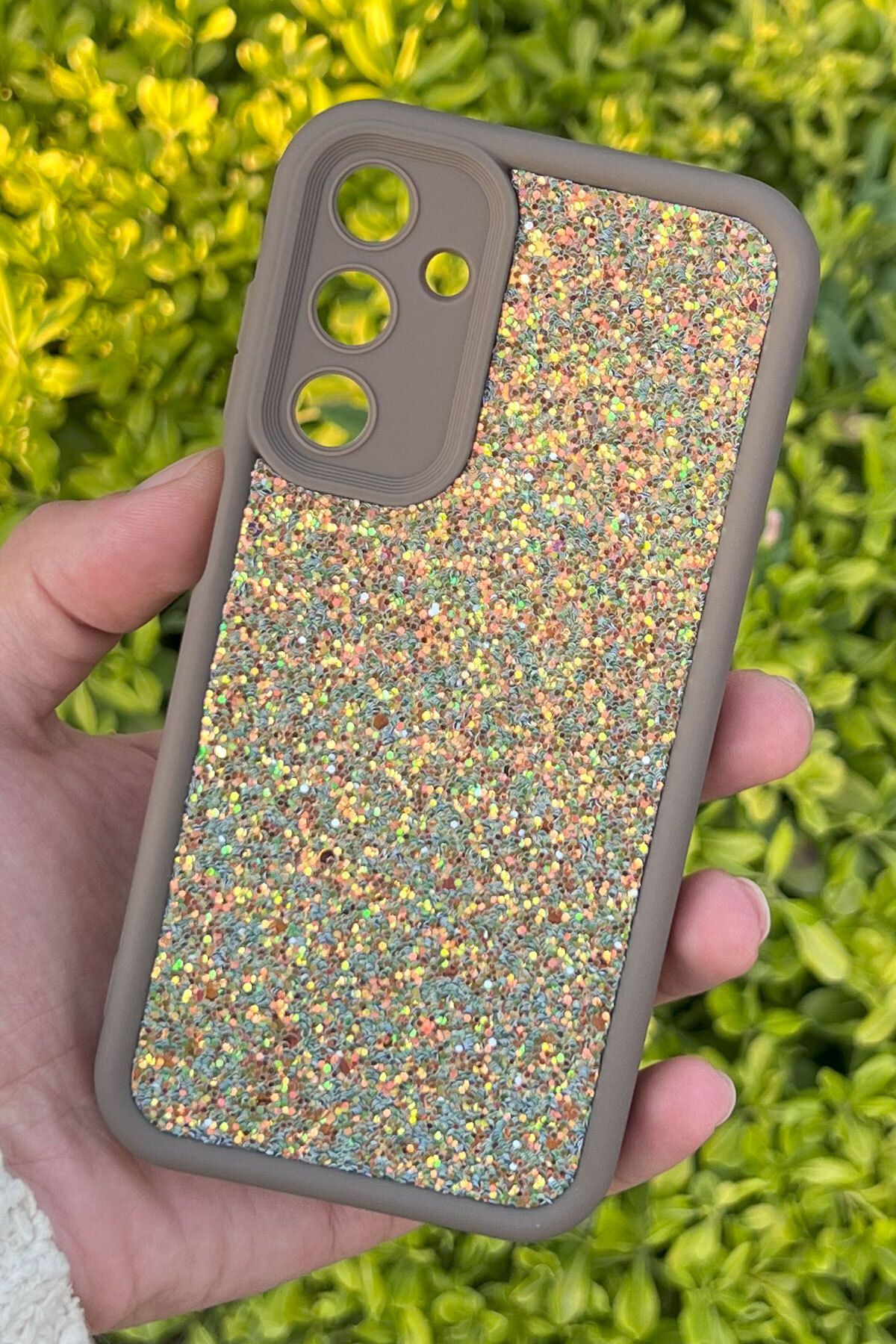 CEPSTOK Samsung Galaxy A25 Kılıf Taşlı Işıltılı Darbe Önleyici Silikon Kapak