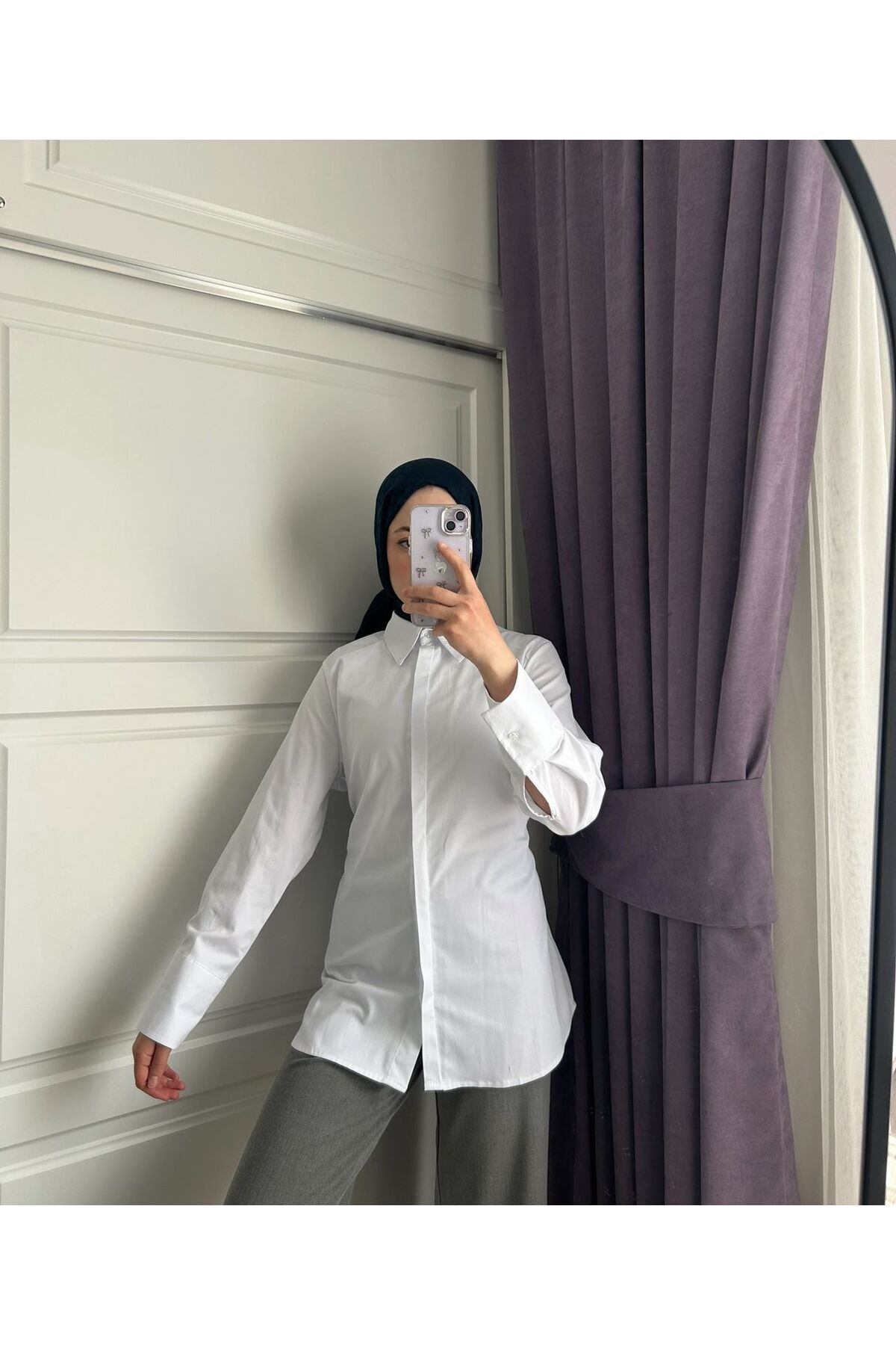 maestrowomen Belden Bağlamalı Poplin Gömlek