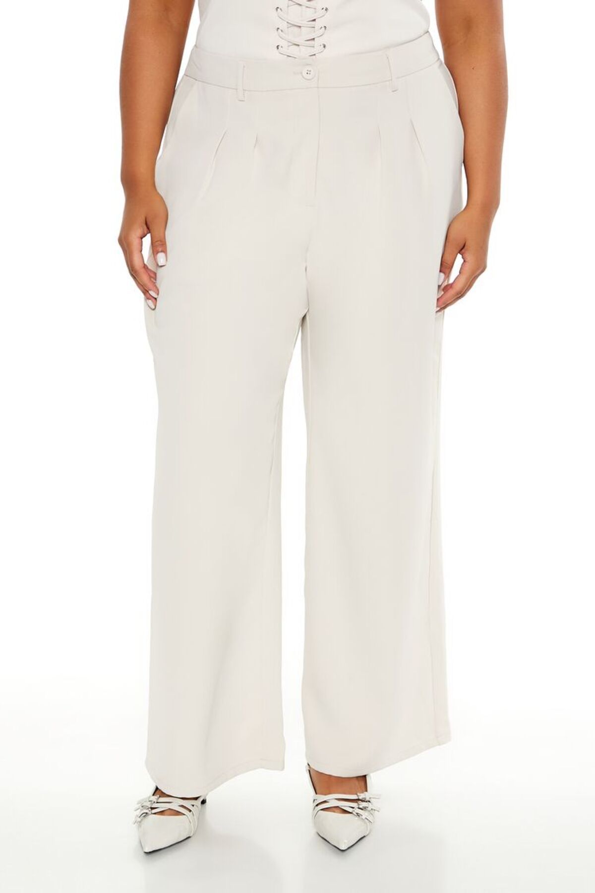 Forever 21 Plus Size Wide-Leg Pantolon