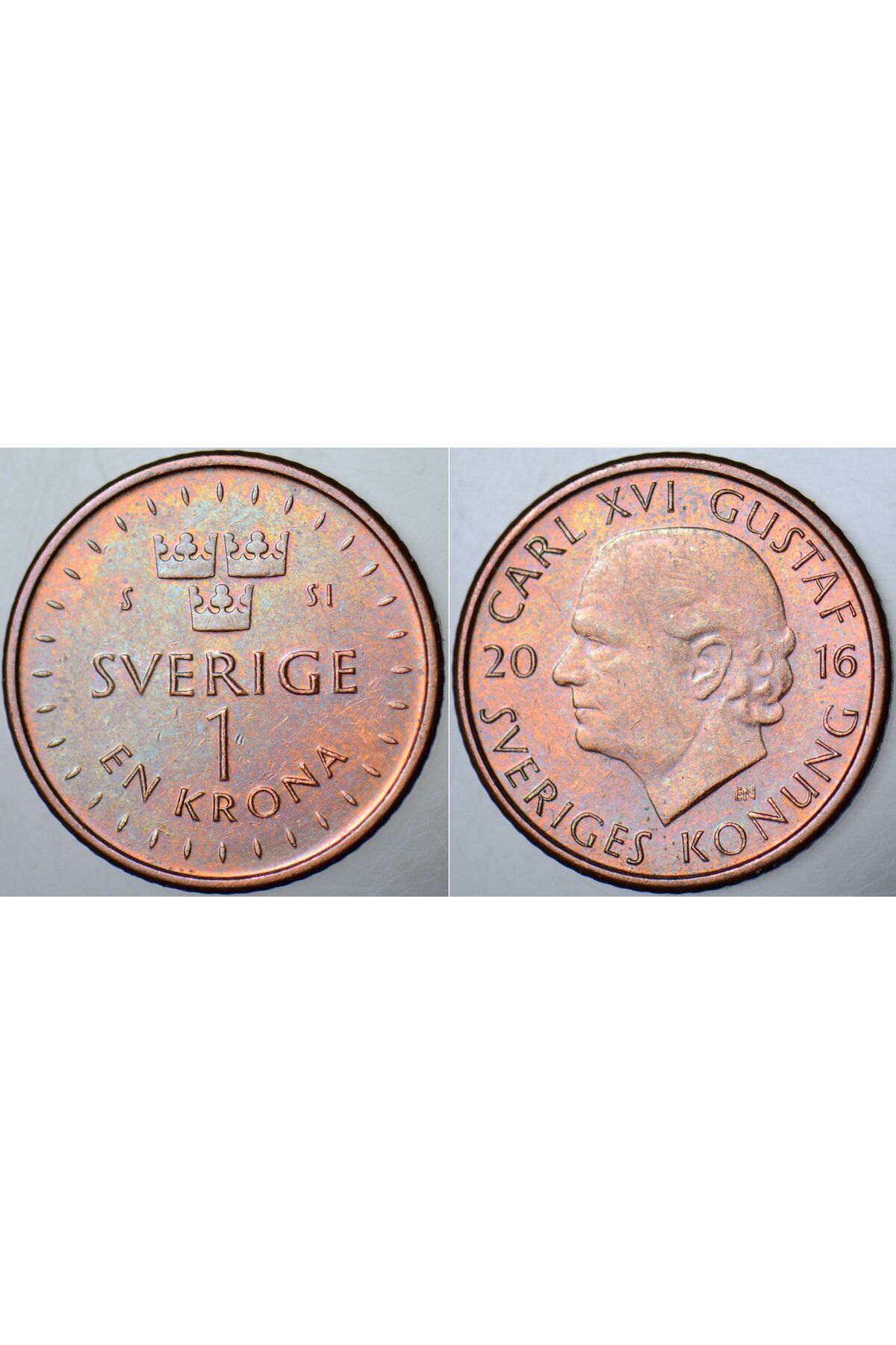 Banknoting İSVEÇ 1 KRON 2016.