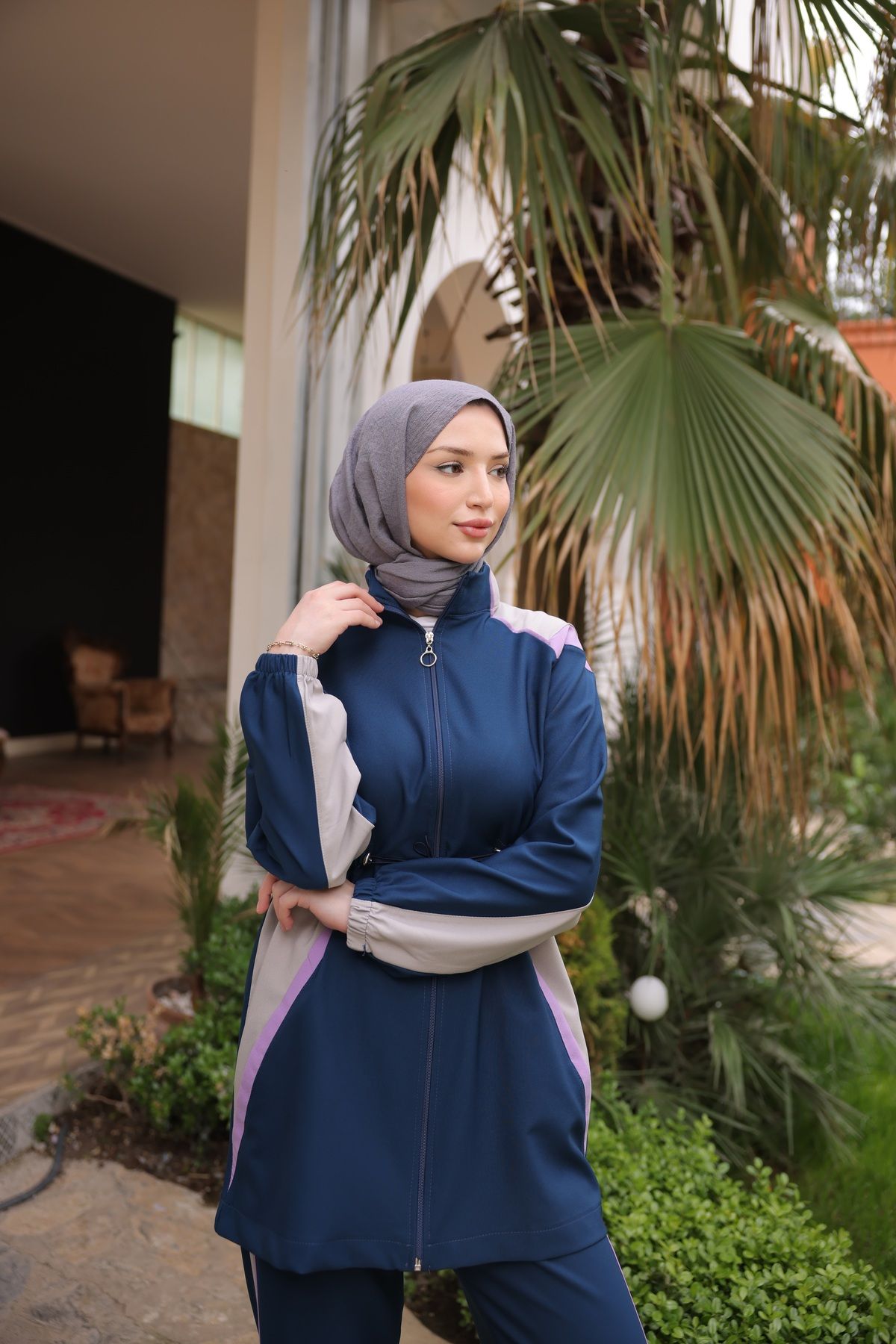 Ryzi Moda Kadin Tesettür Takımı Alt Üst & Takım Ikili Fermuarlı