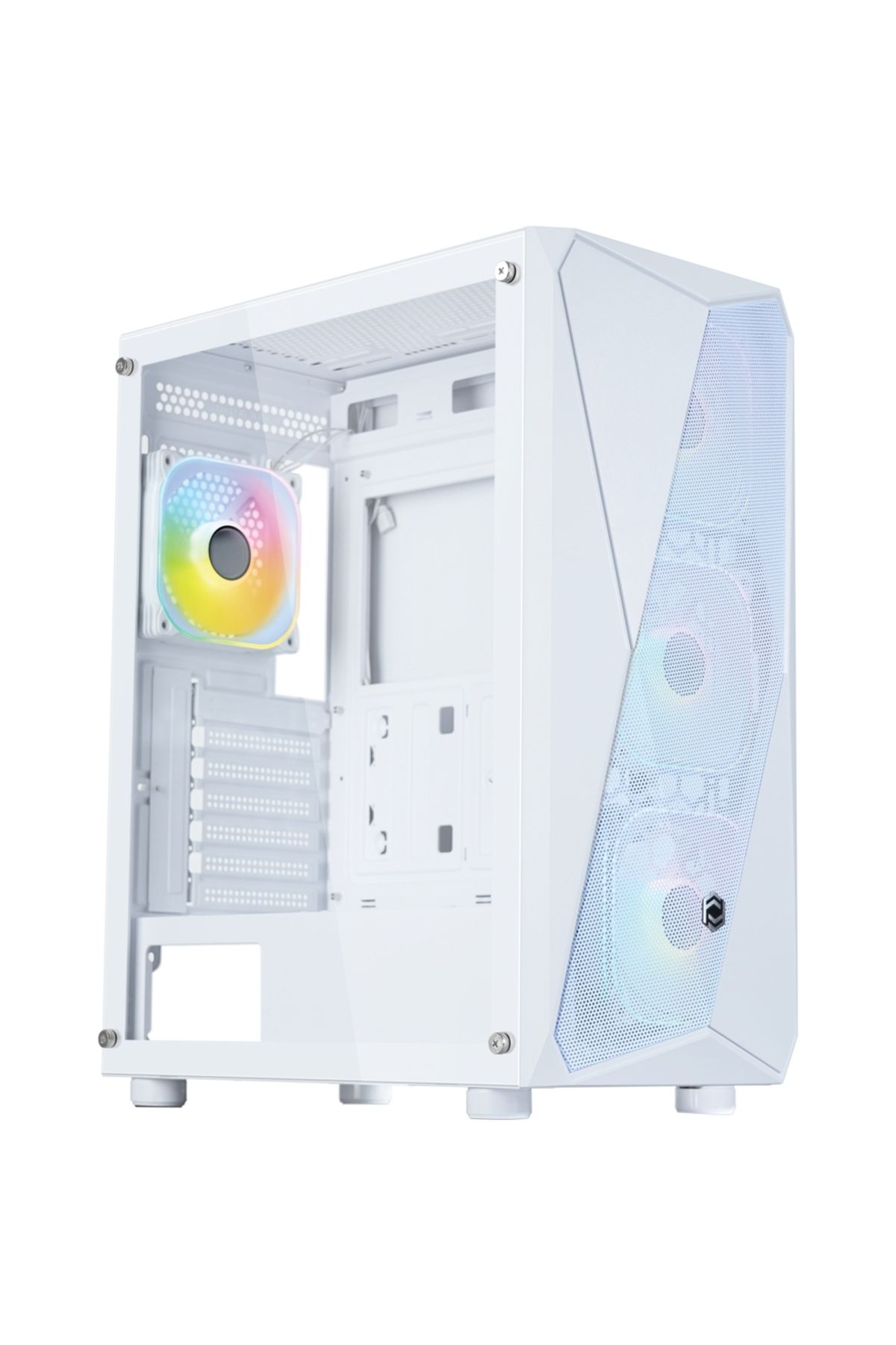 FRISBY FX-105 600W 80+ 4xARGB FAN Mid Tower Beyaz Gaming (Oyuncu) Kasa
