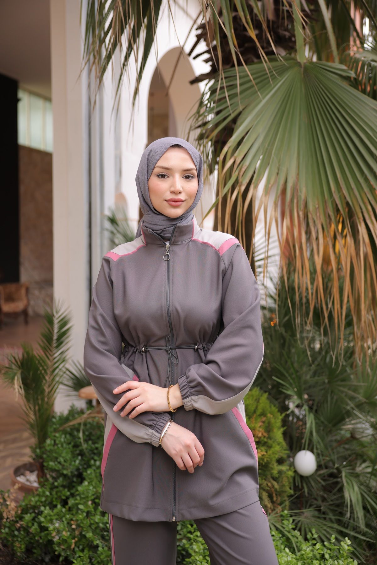 Ryzi Moda Kadin Tesettür Takımı Alt Üst & Takım Ikili Fermuarlı