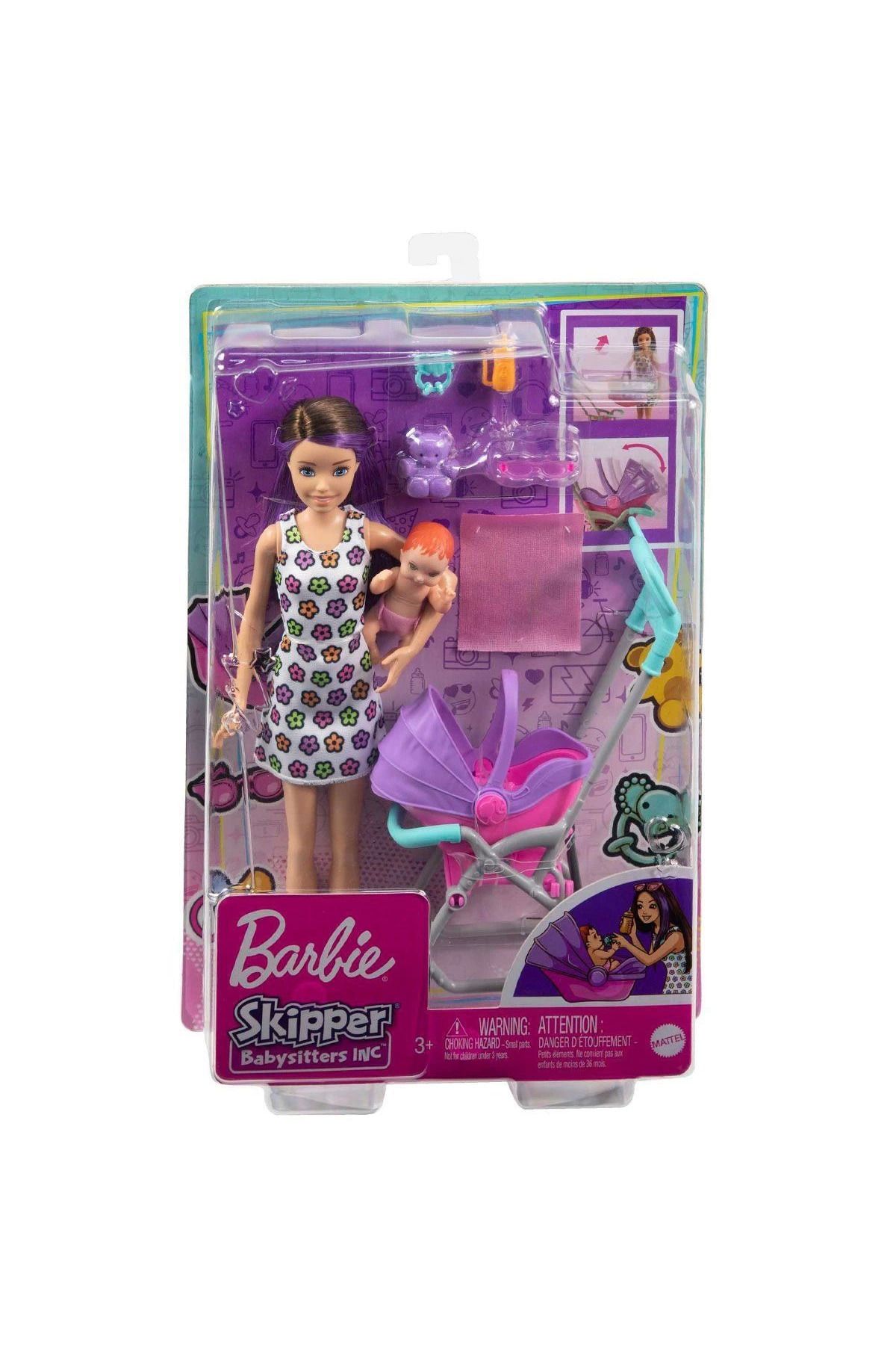 Angoravi GXT34 Mor Saçlı Skipper Bebek Bakıcısı ve Oyun Seti