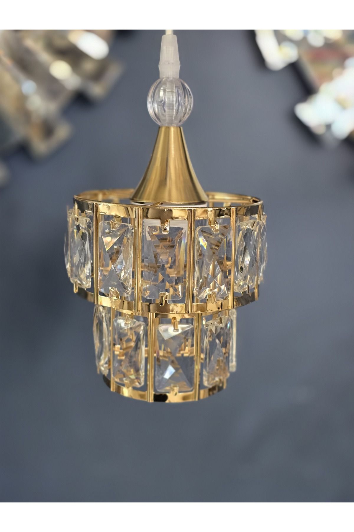 HOMSİ Galaksi 2 Katlı Gold Avize