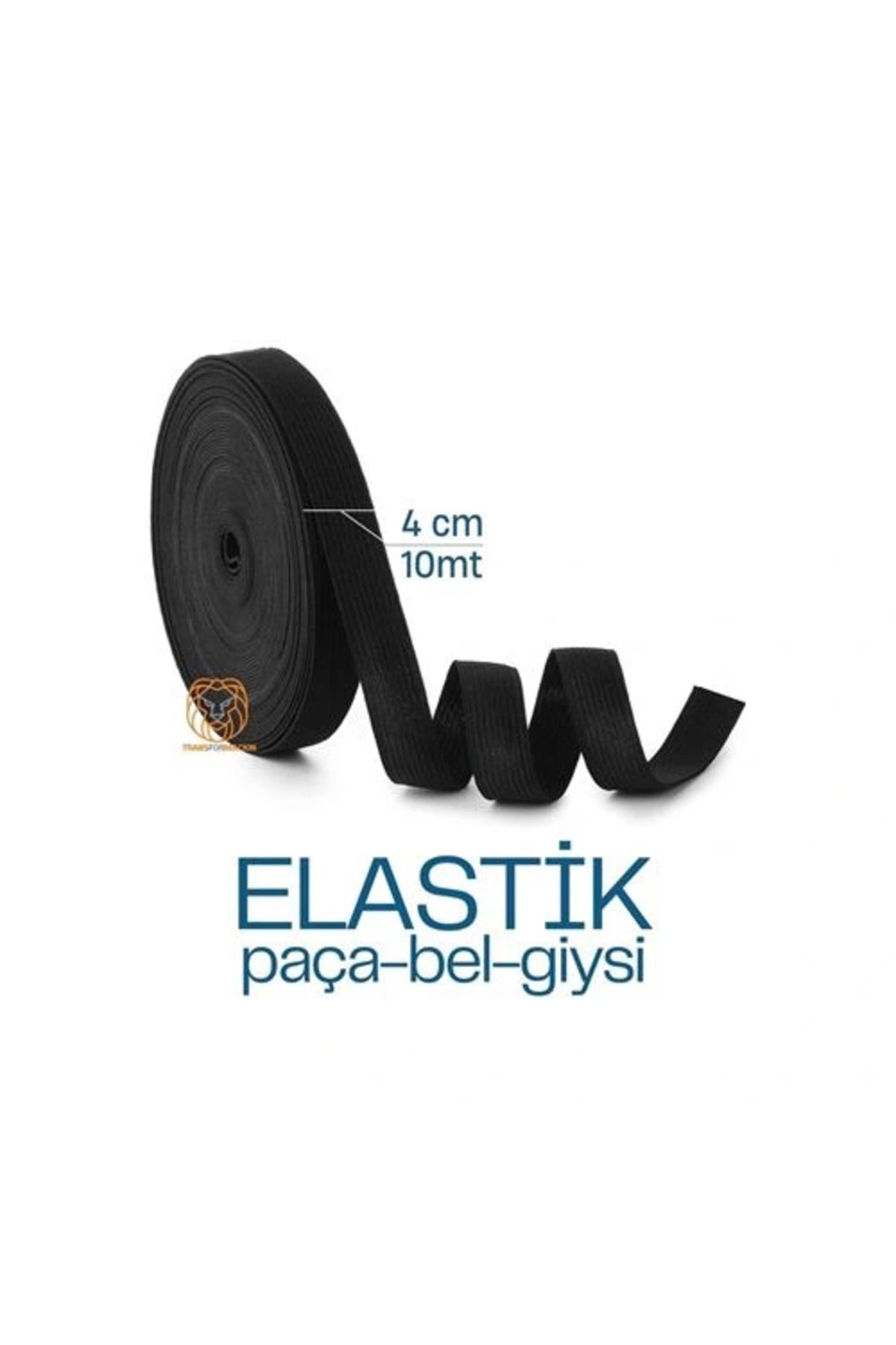 tammarket Yassı Bel Paça Giysi Lastiği 10 Metre 4 cm SİYAH