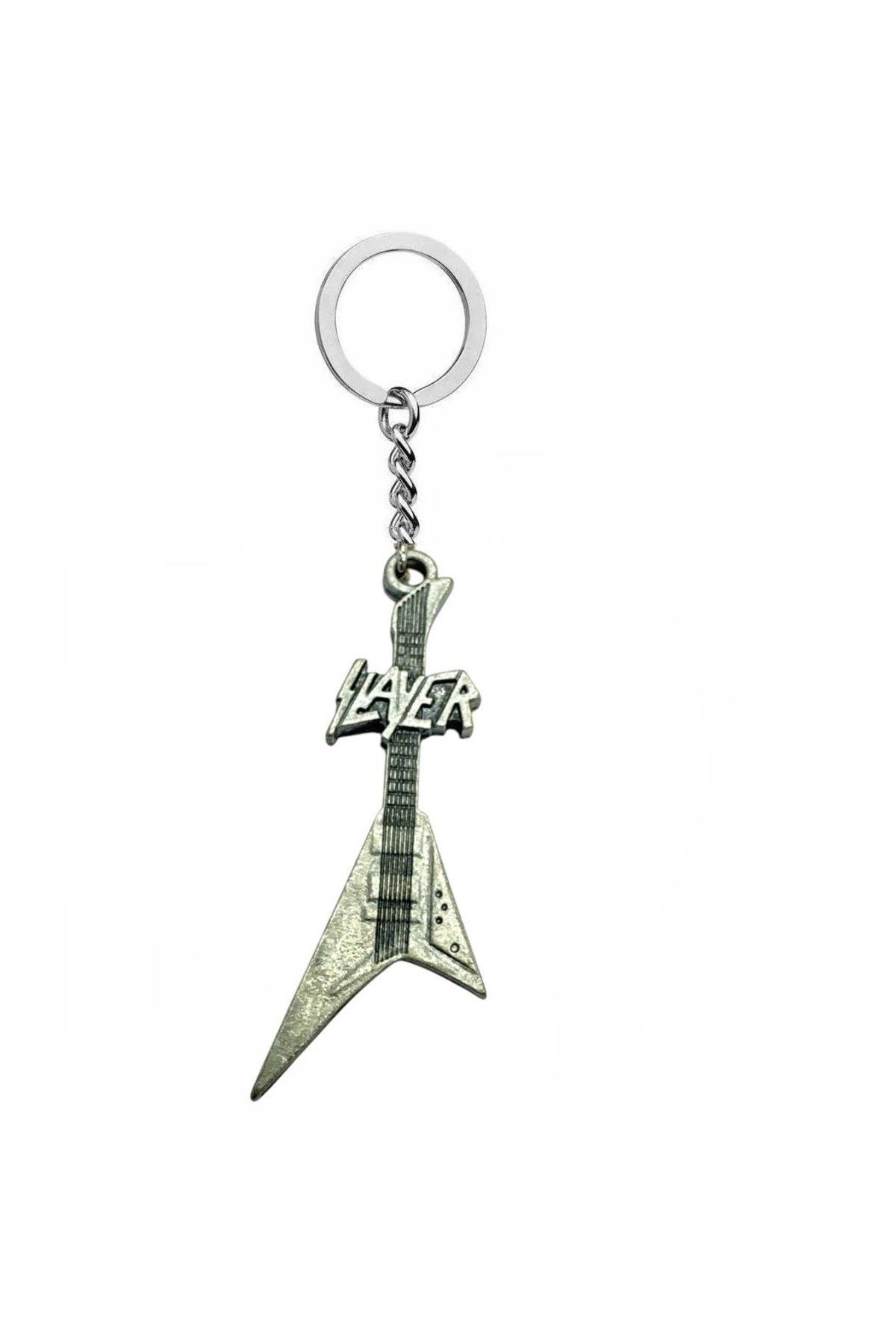 Herşey Nota Slayer Thrash Metal Grubu Logolu Anahtarlık – Unisex Aksesuar