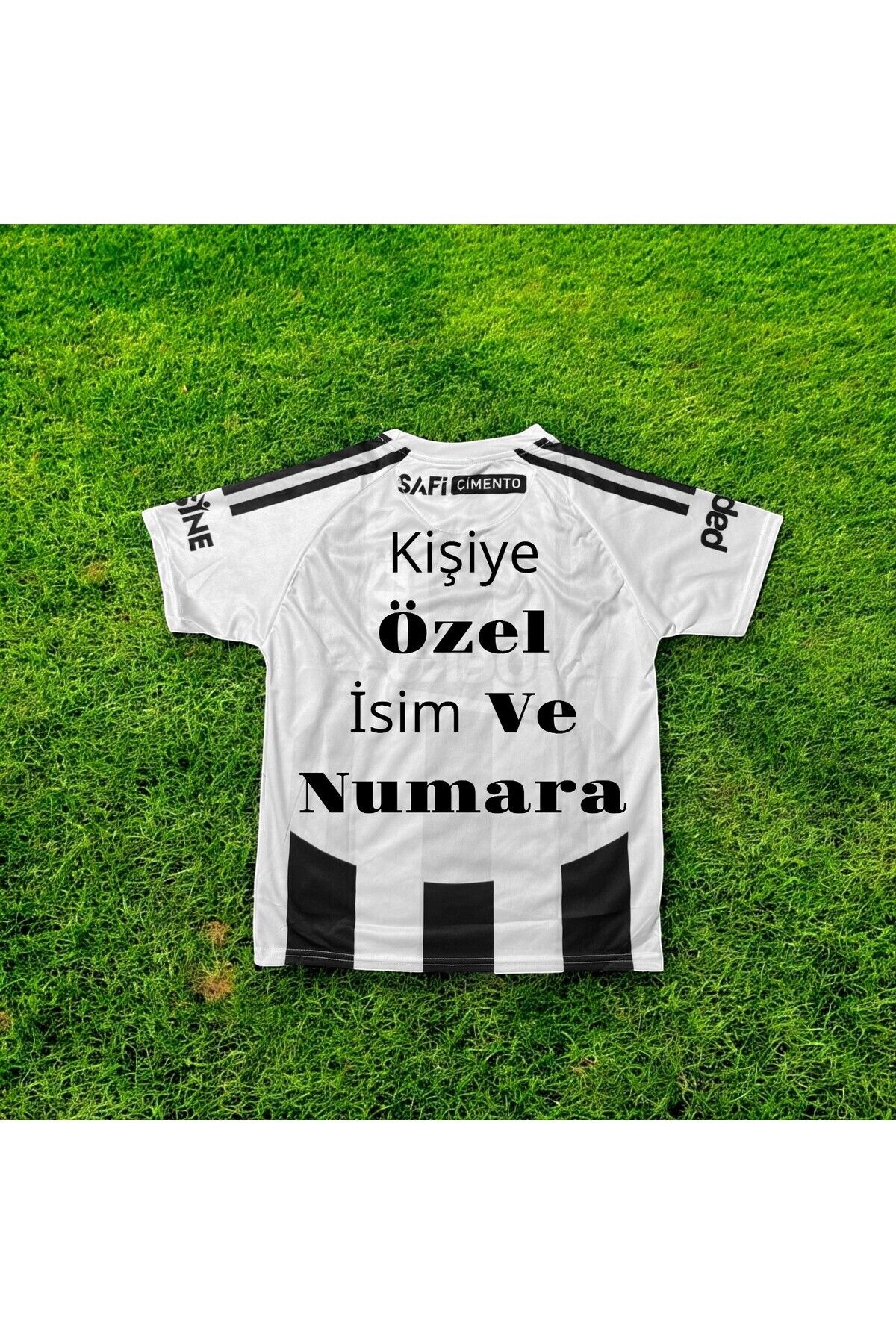 Quaxram Kişiye Özel Baskılı-b'e.şikt.aş 2024/2025 Sezon Yetişkin Futbol Forması-çubuklu1