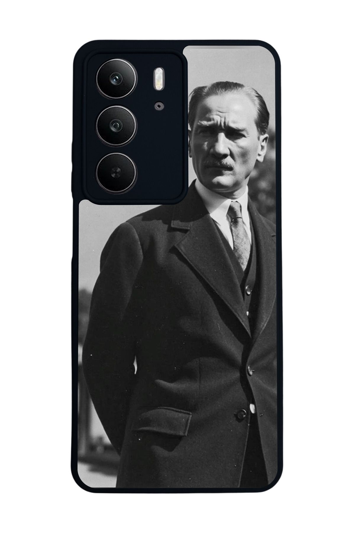 realme C75 Mat Uyumlu Siyah Kılıf – Yumuşak Silikon, Koruyucu, Şok Emici Kapak