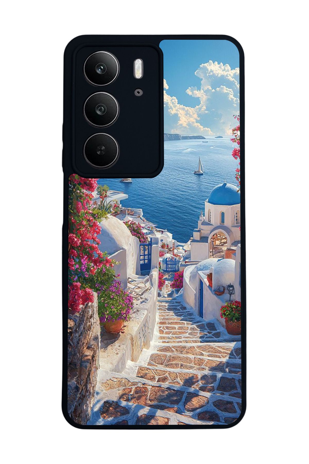realme C75 Mat Uyumlu Siyah Kılıf – Yumuşak Silikon, Koruyucu, Şok Emici Kapak