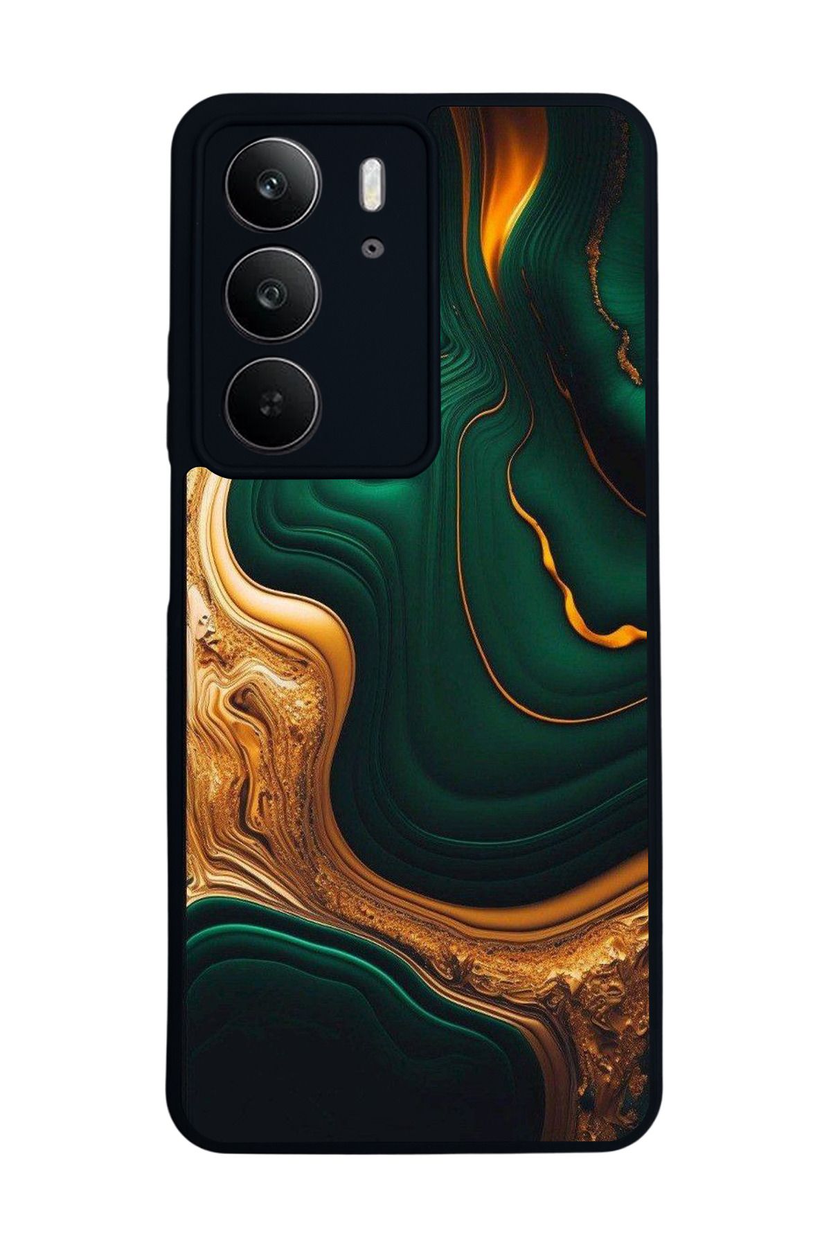 realme C75 Mat Uyumlu Siyah Kılıf – Yumuşak Silikon, Koruyucu, Şok Emici Kapak