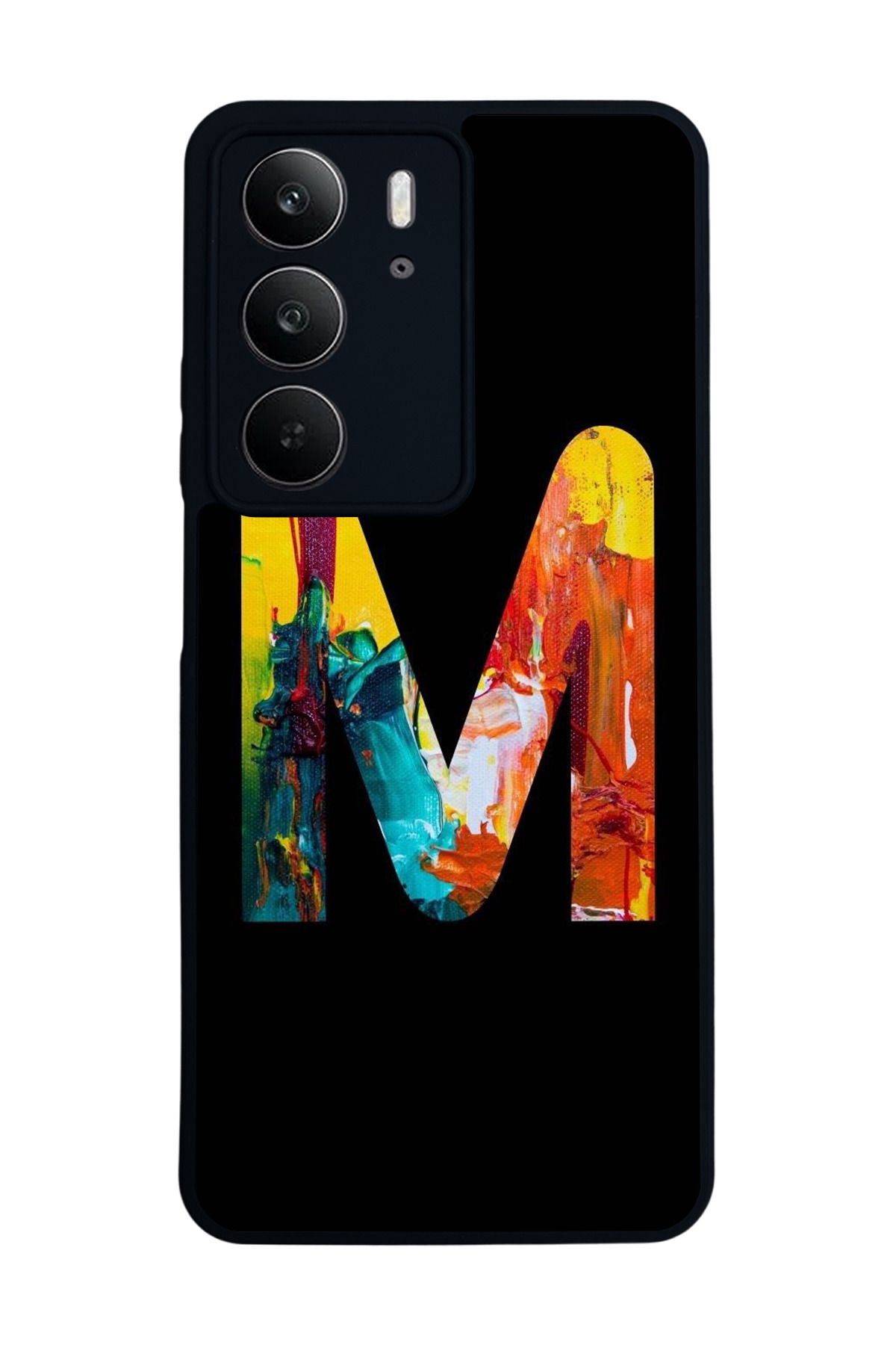 realme C75 Mat Uyumlu Siyah Kılıf – Yumuşak Silikon, Koruyucu, Şok Emici Kapak