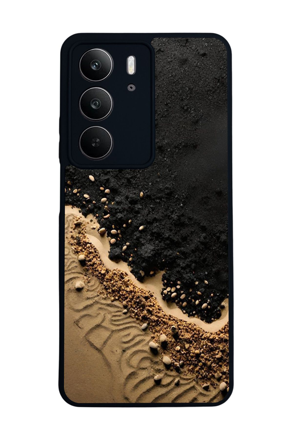 realme C75 Mat Uyumlu Siyah Kılıf – Yumuşak Silikon, Koruyucu, Şok Emici Kapak