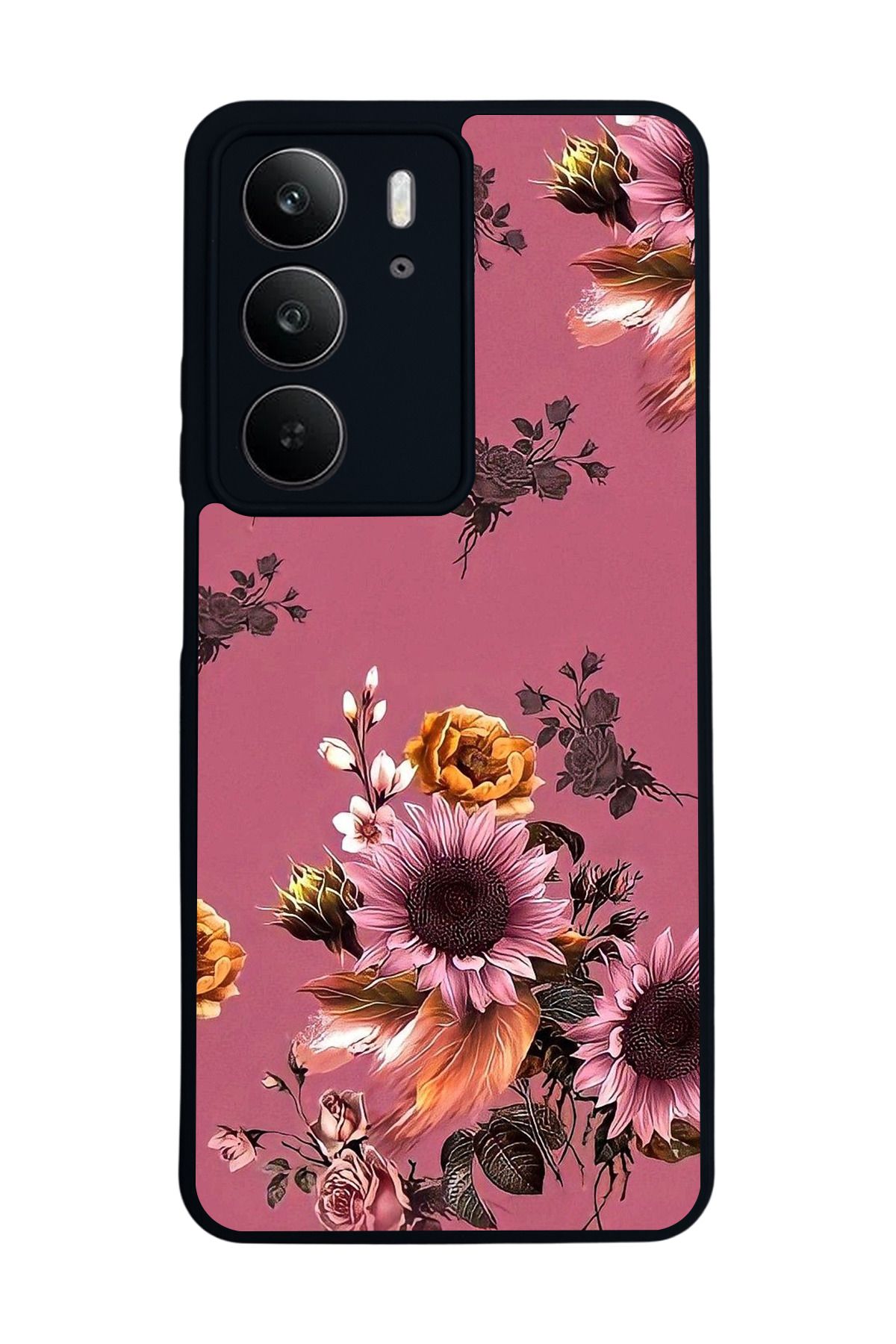 realme C75 Mat Uyumlu Siyah Kılıf – Yumuşak Silikon, Koruyucu, Şok Emici Kapak