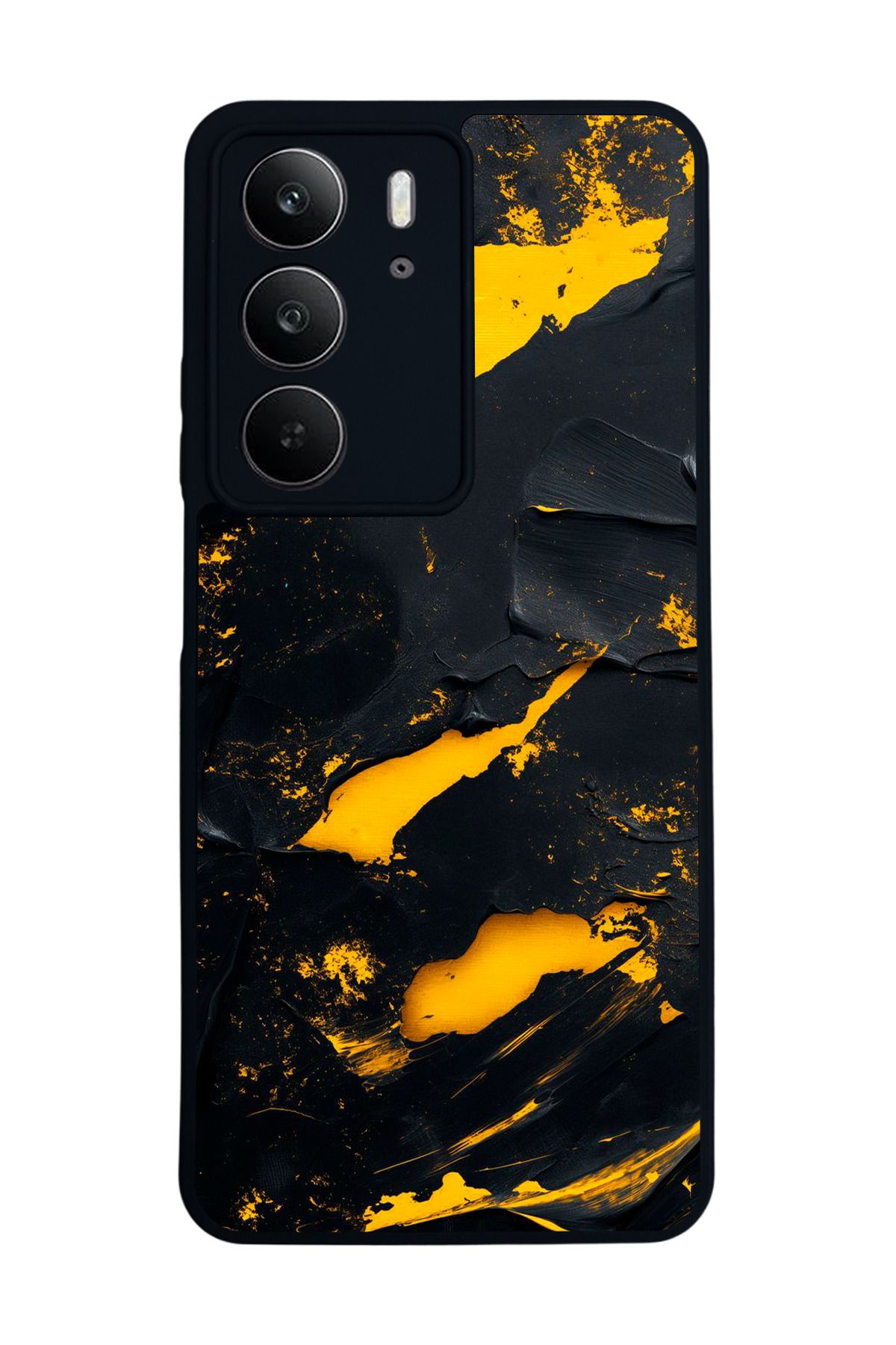 realme C75 Mat Uyumlu Siyah Kılıf – Yumuşak Silikon, Koruyucu, Şok Emici Kapak