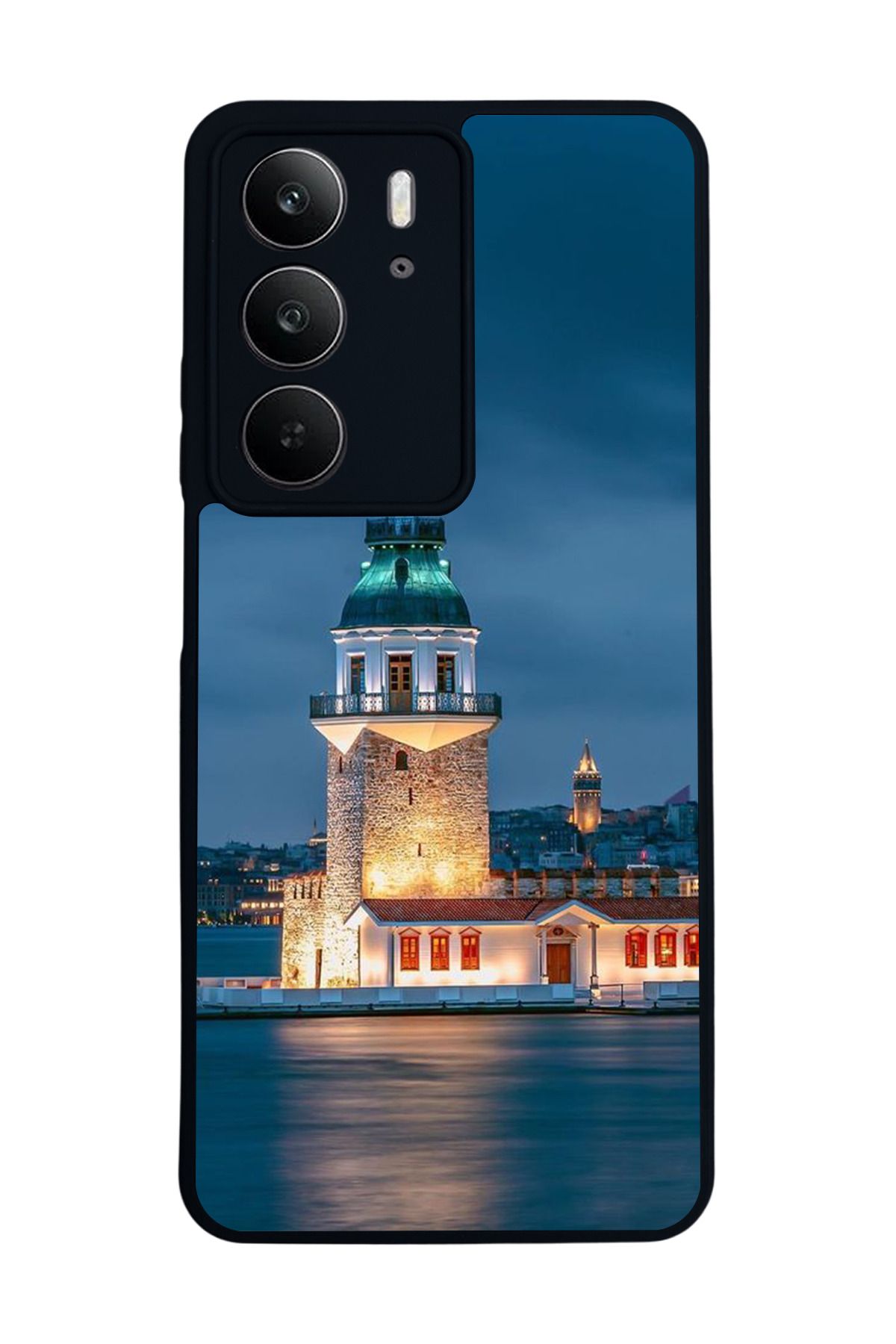 realme C75 Mat Uyumlu Siyah Kılıf – Yumuşak Silikon, Koruyucu, Şok Emici Kapak