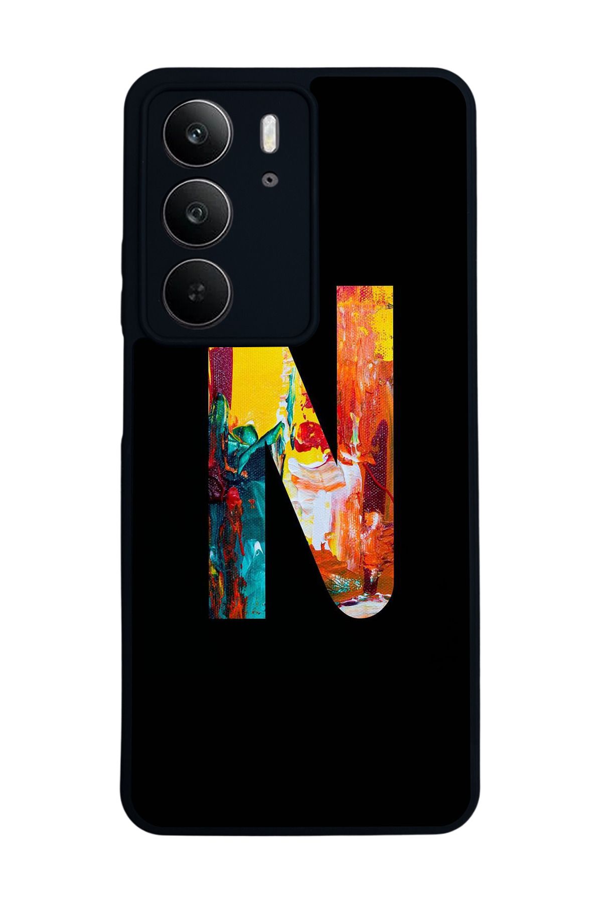 realme C75 Mat Uyumlu Siyah Kılıf – Yumuşak Silikon, Koruyucu, Şok Emici Kapak