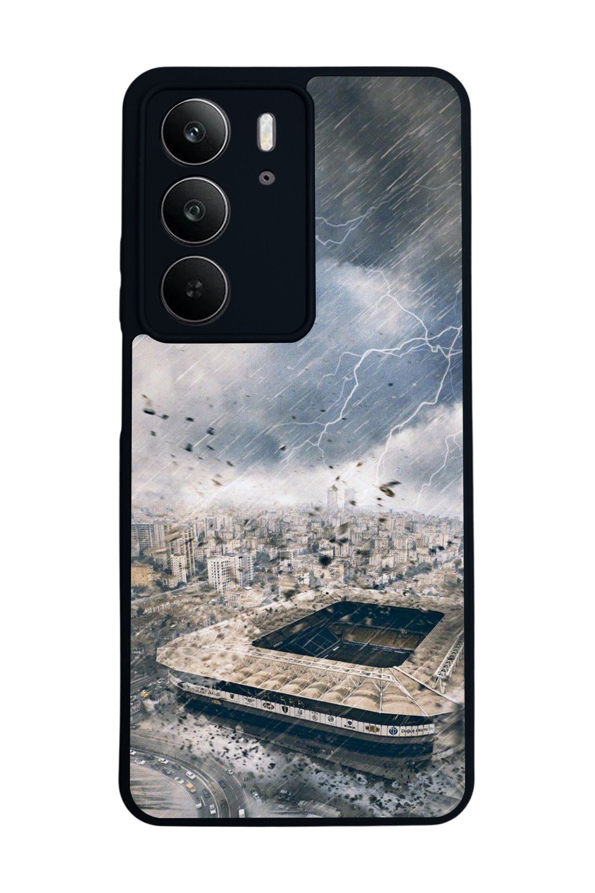 realme C75 Mat Uyumlu Siyah Kılıf – Yumuşak Silikon, Koruyucu, Şok Emici Kapak