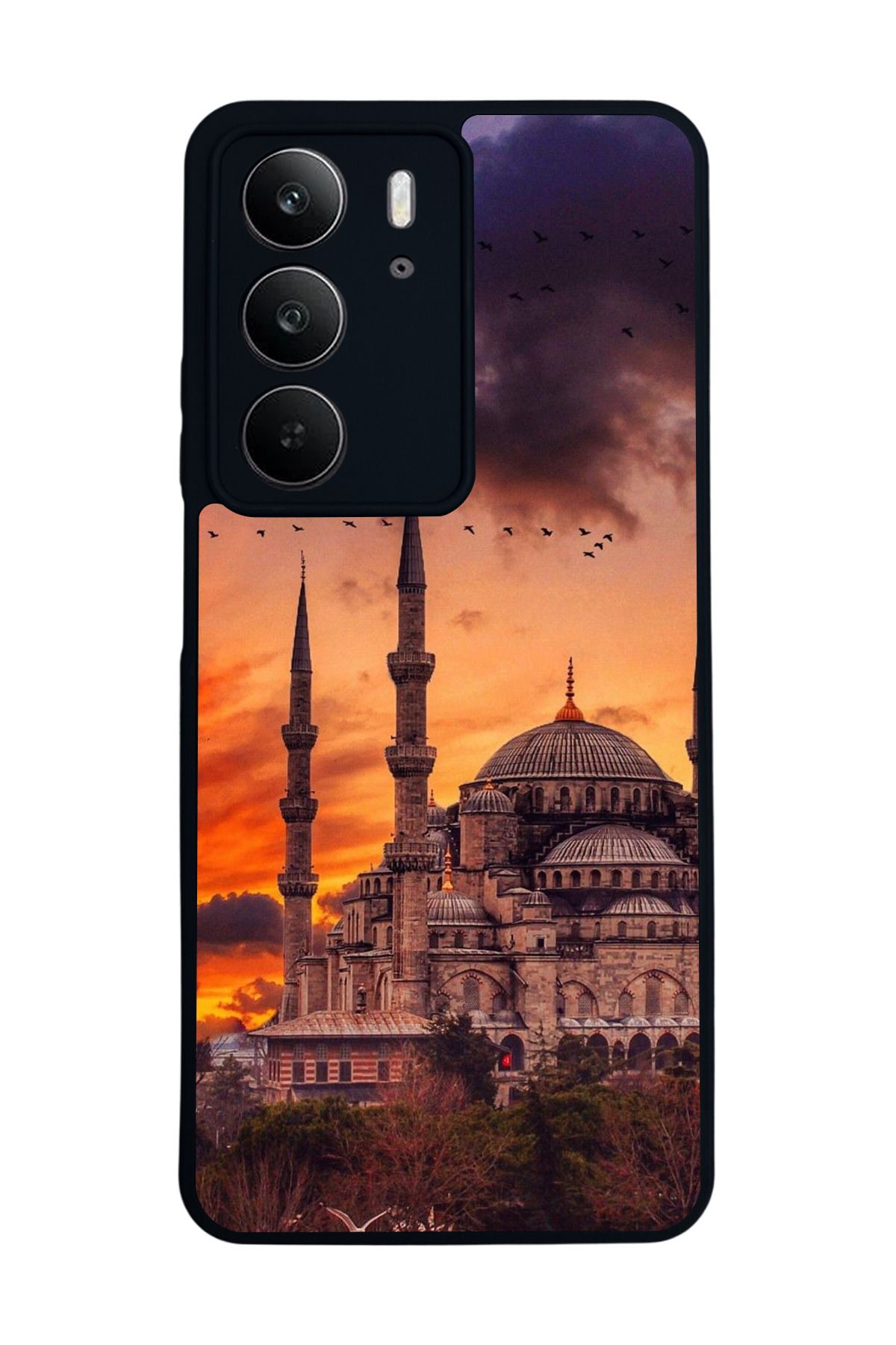 realme C75 Mat Uyumlu Siyah Kılıf – Yumuşak Silikon, Koruyucu, Şok Emici Kapak