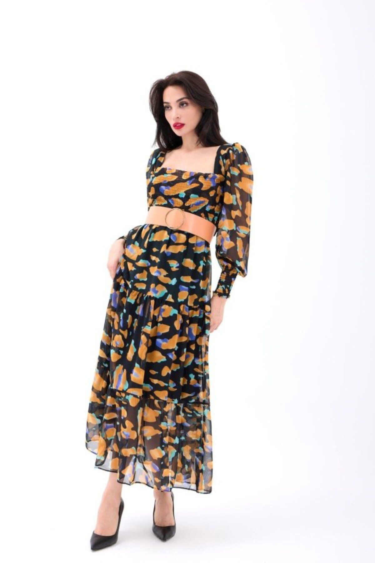 velmorafashion 5973 ELBİSE-ROMA