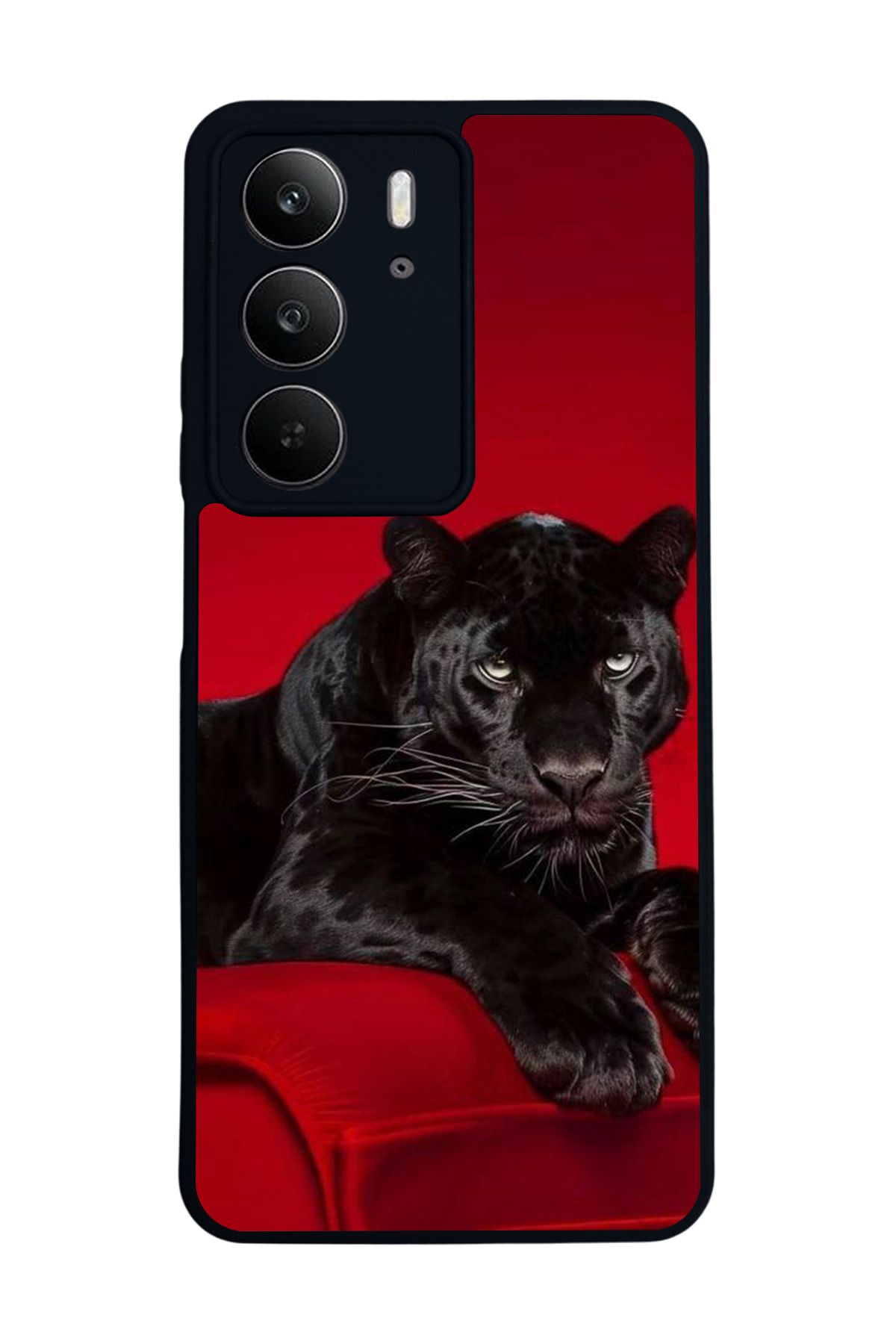 realme C75 Mat Uyumlu Siyah Kılıf – Yumuşak Silikon, Koruyucu, Şok Emici Kapak