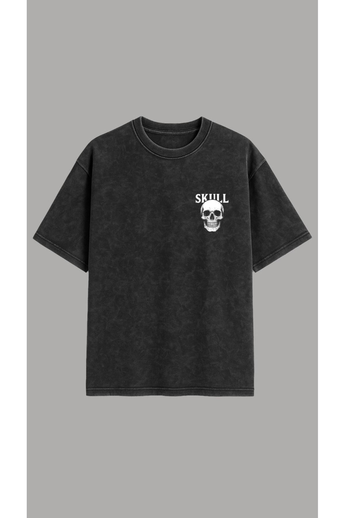 Vigor Wear SKULL Baskılı Oversize T-Shirt