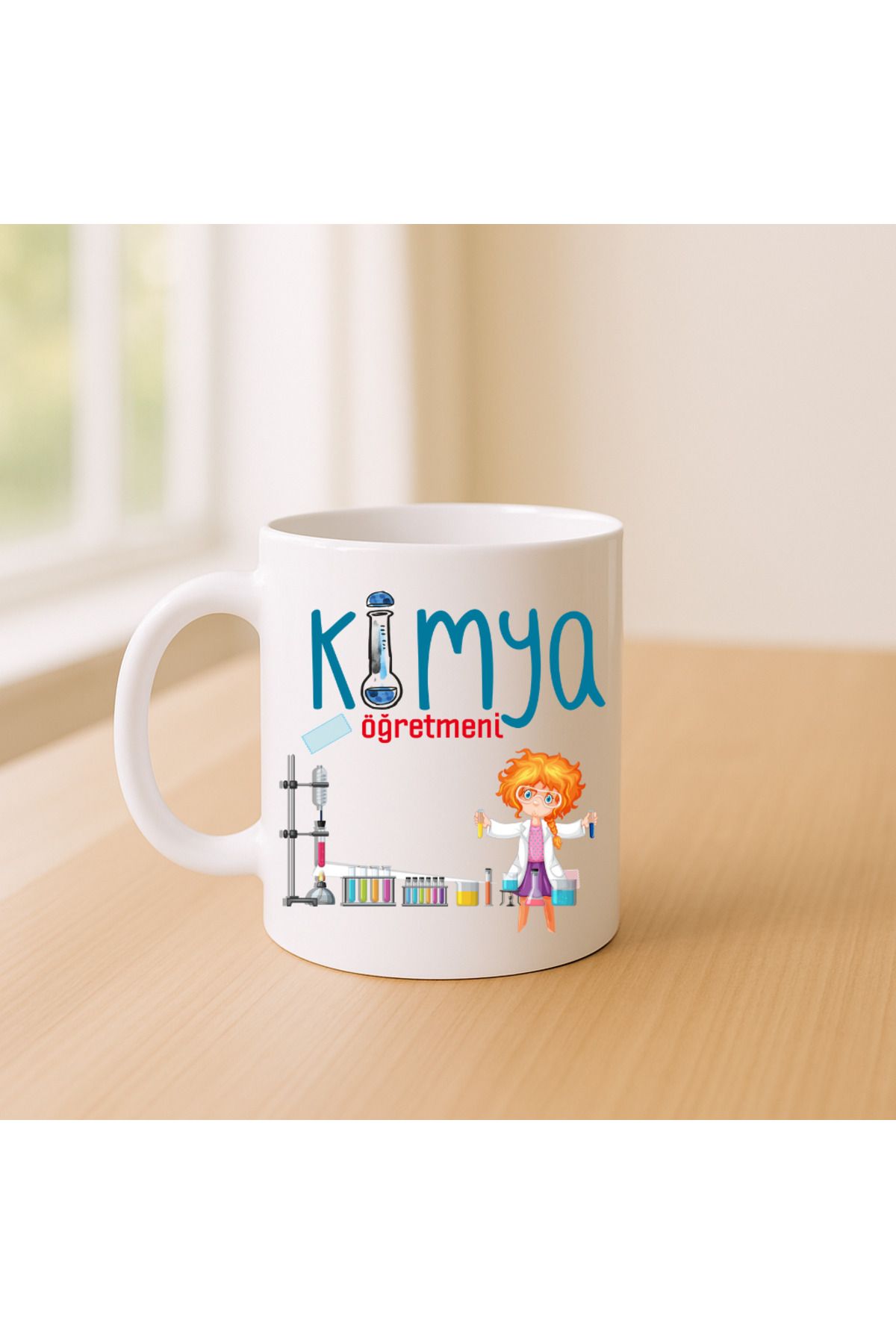 Er-Se Tasarım Kimya Öğretmeni Kupa Bardak 02, Öğretmenler Gününe Özel Kupa Bardak Öğretmene Hediye Kupa