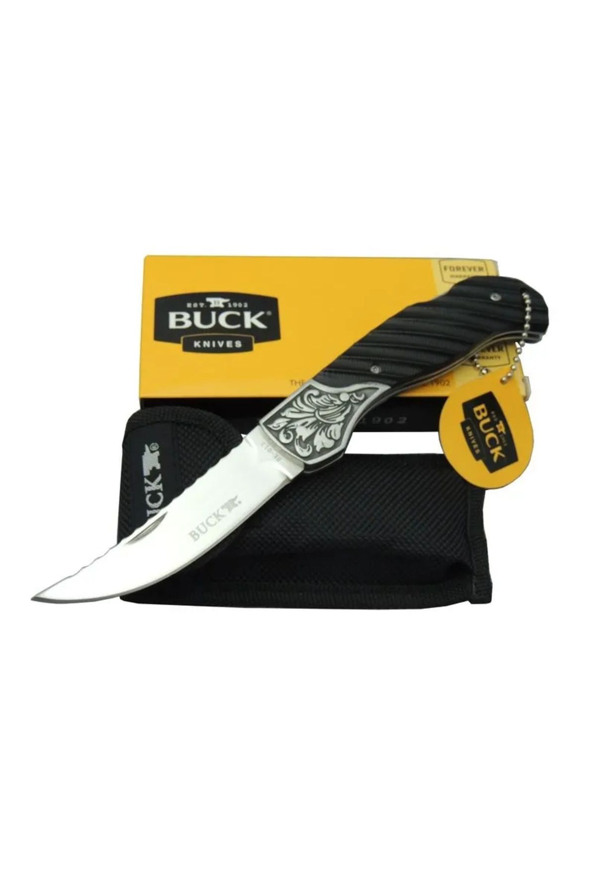 Fixport Buck Knives BK-013BK Kamp Çakı 20,5 cm - Kılıflı, Kutulu