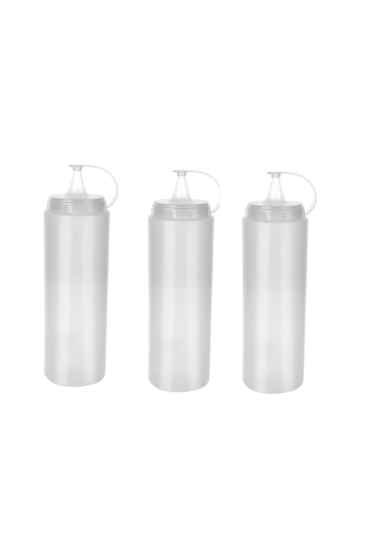 OurStyles Şeffaf Sos Şişesi - 1000ML Dev Boy 3 Adet